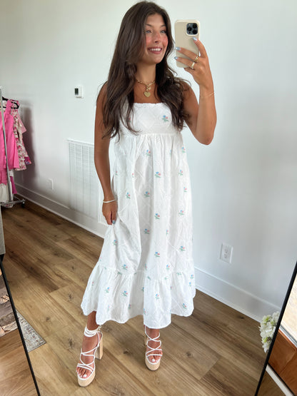 Floral Babydoll Maxi Dress