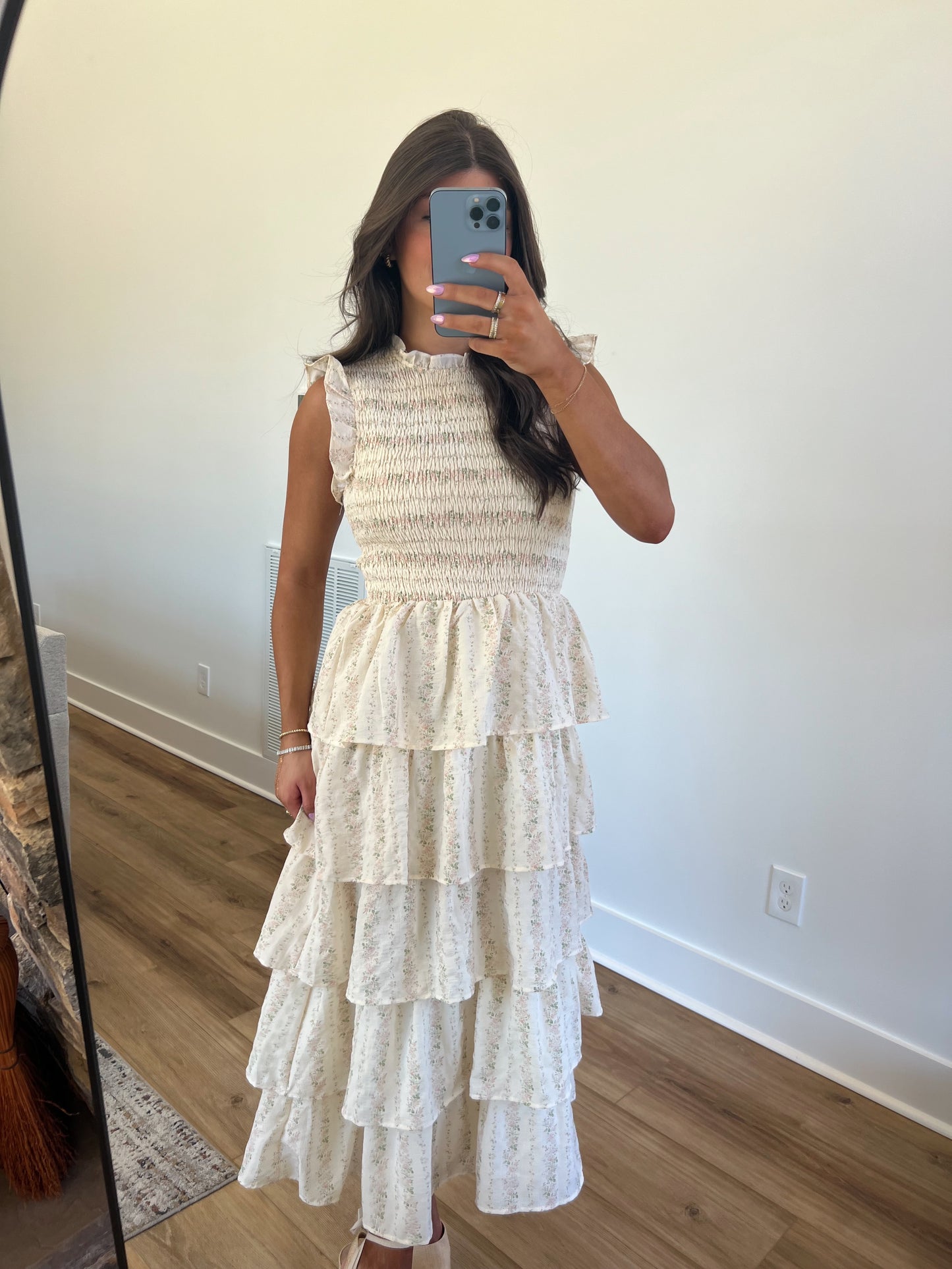 Flutter Frills Midi Dress