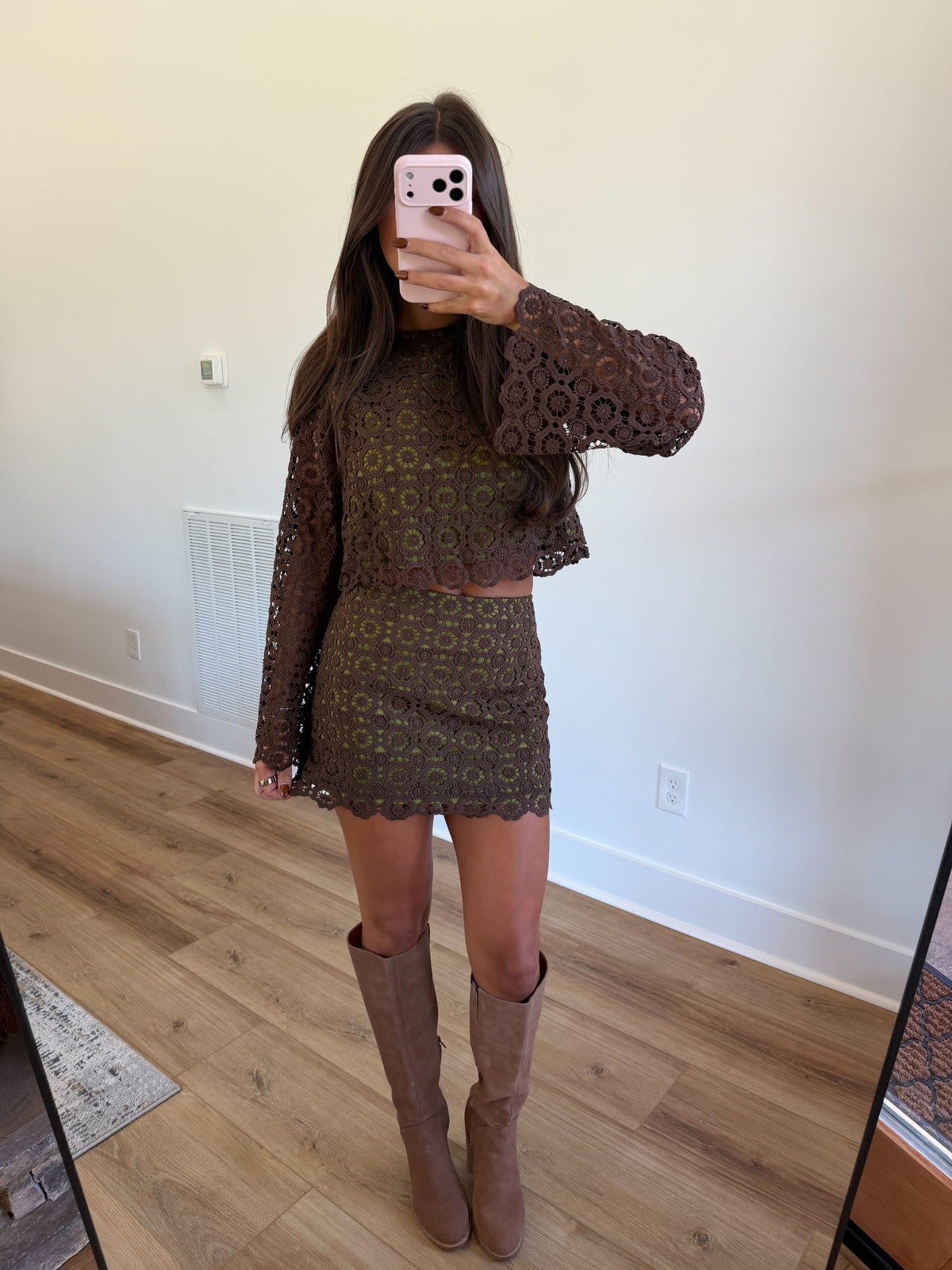 Adele Lace Skirt Set