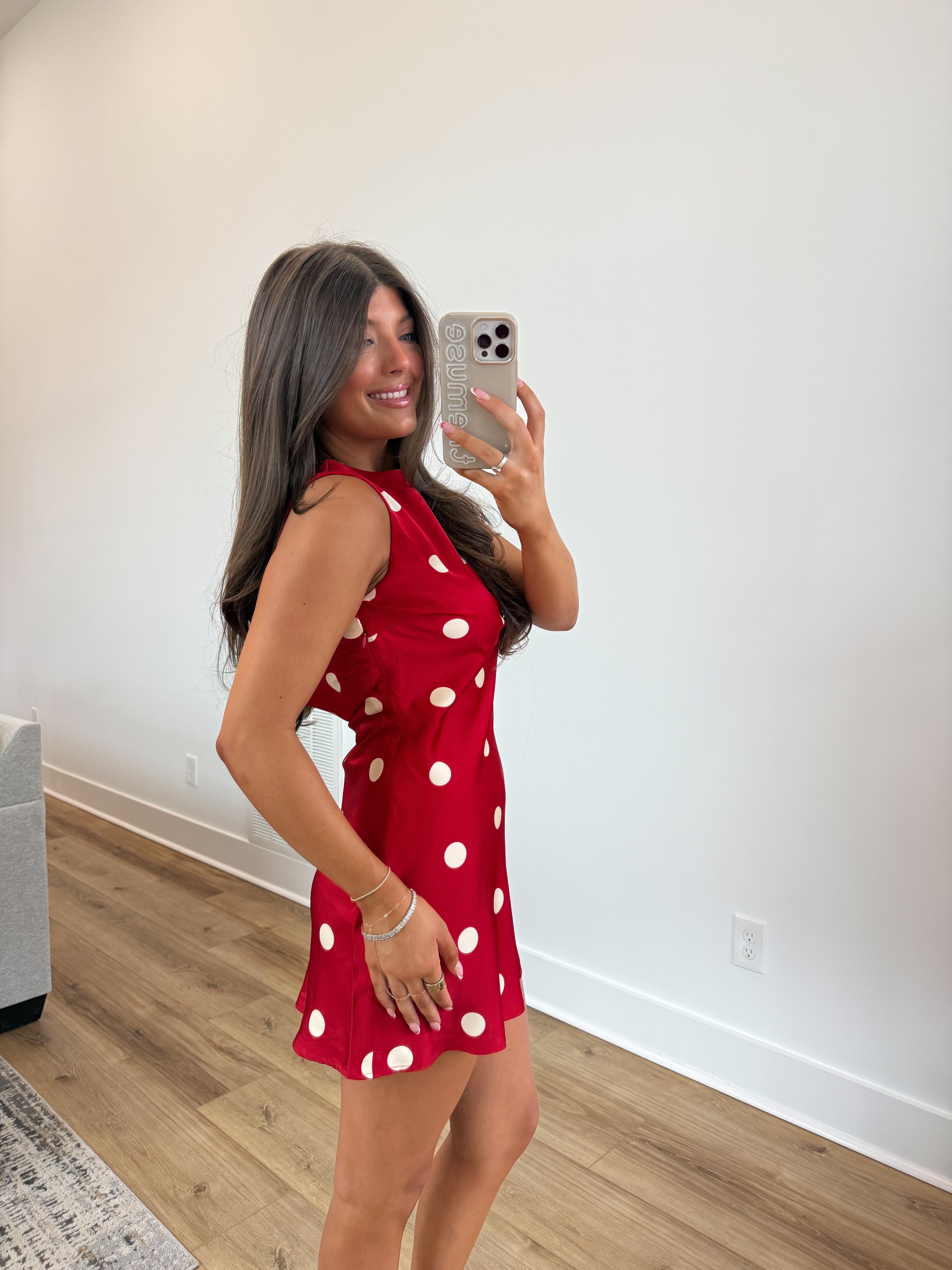 With Love Mini Dress (Red/Cream)