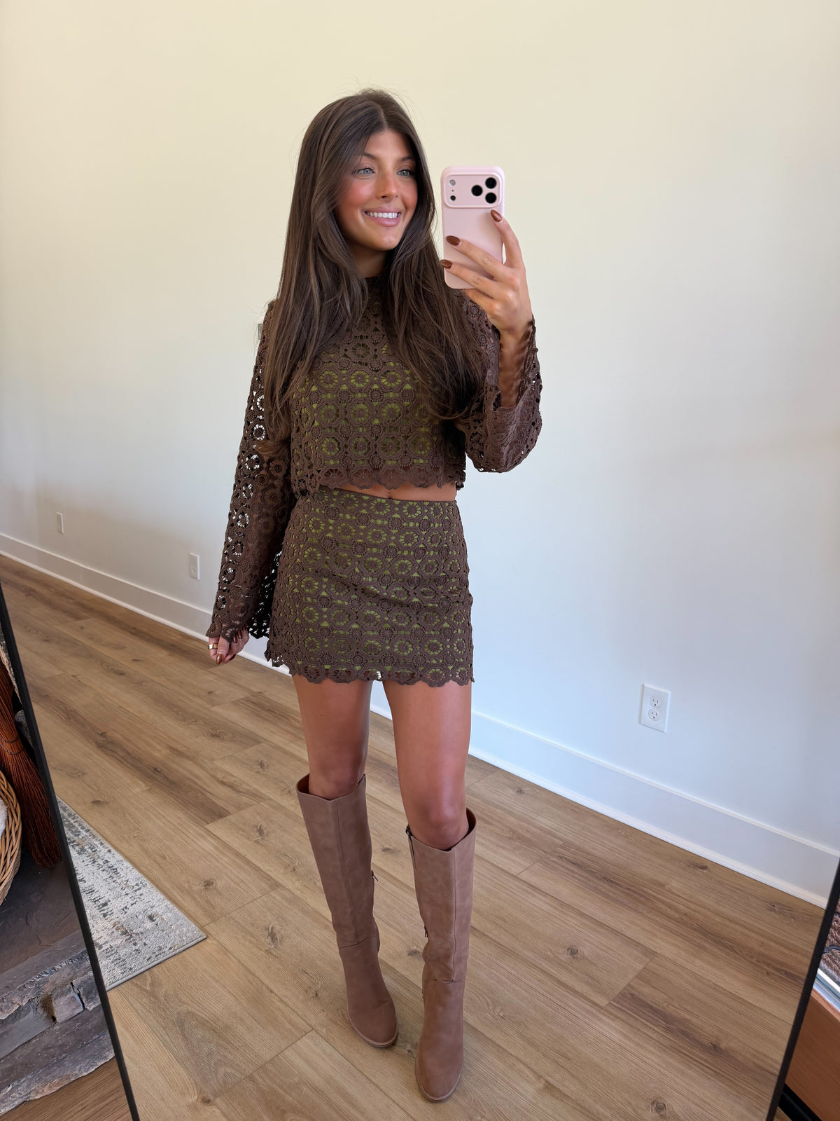 Adele Lace Skirt Set
