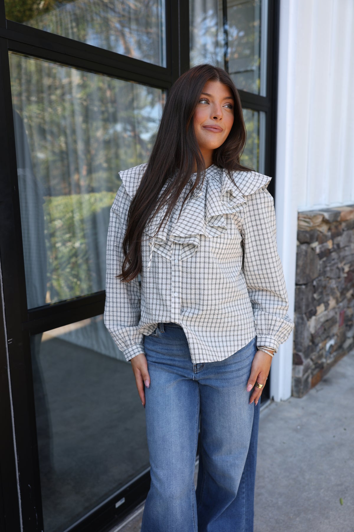 Properly Plaid Top