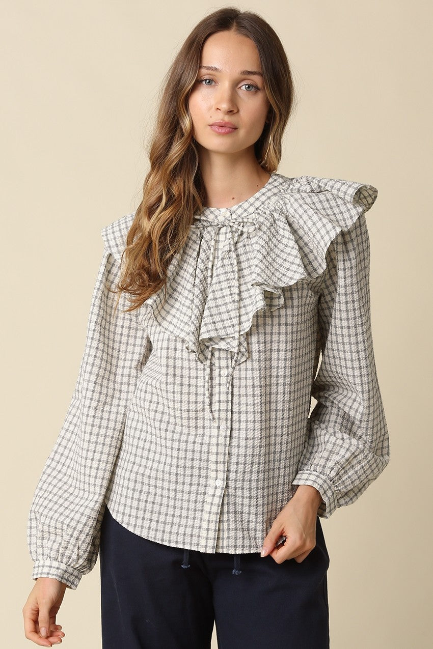 Properly Plaid Top