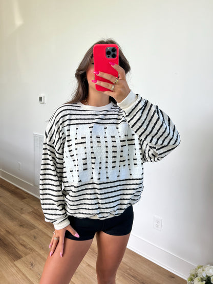 Georgia Stripe Crewneck