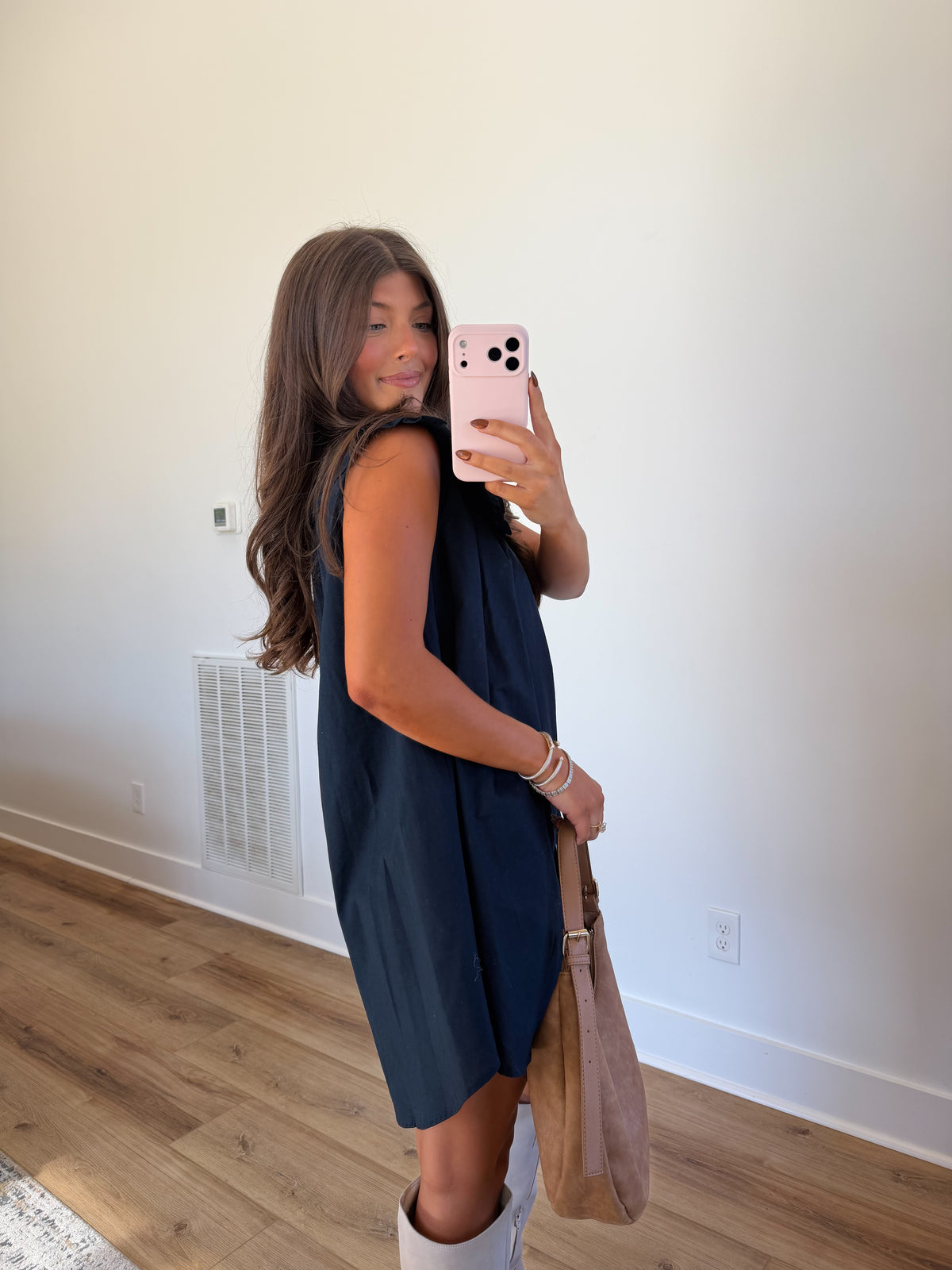Nazy Peter Pan Collar Mini Dress