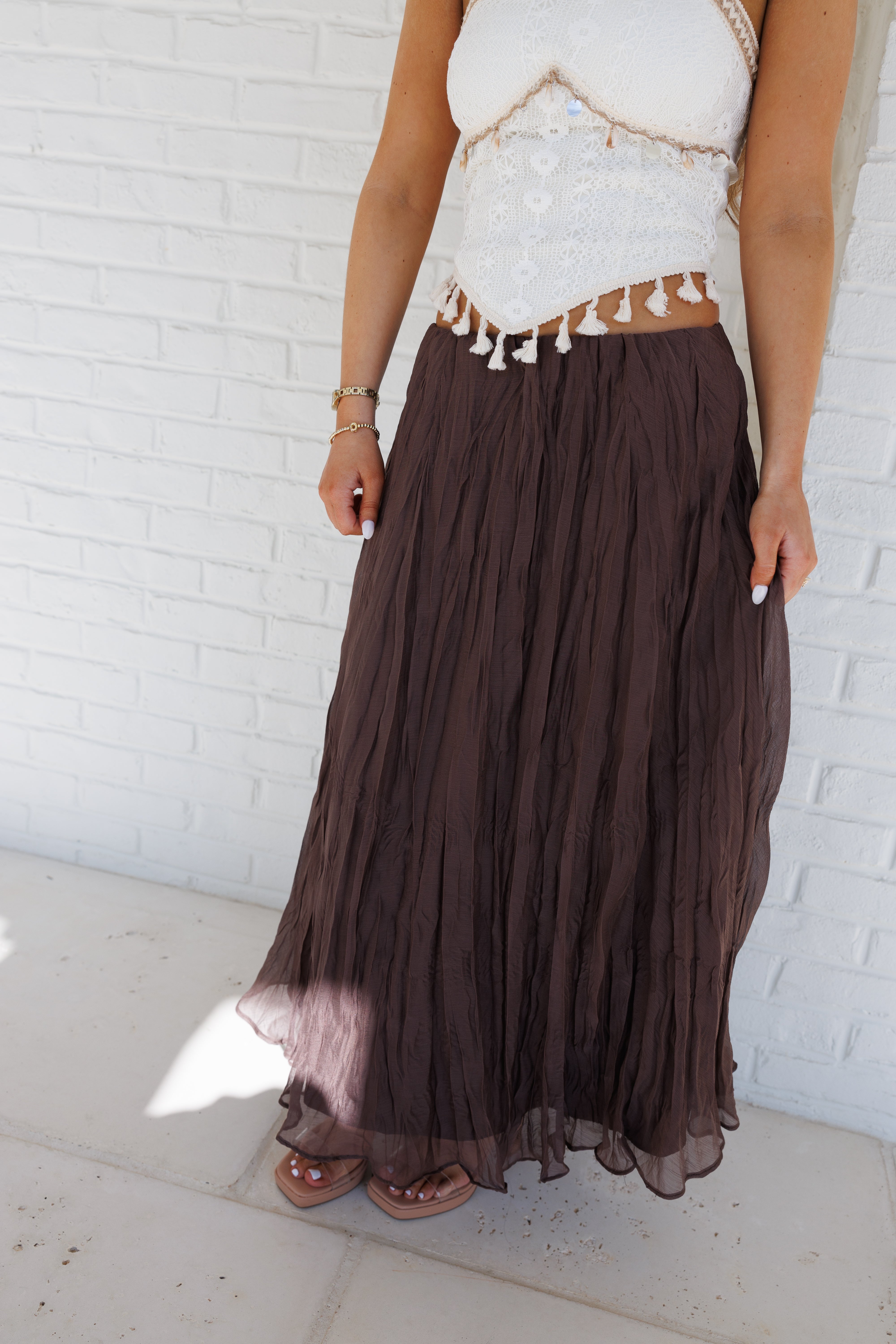 The Bronze Whisper Skirt
