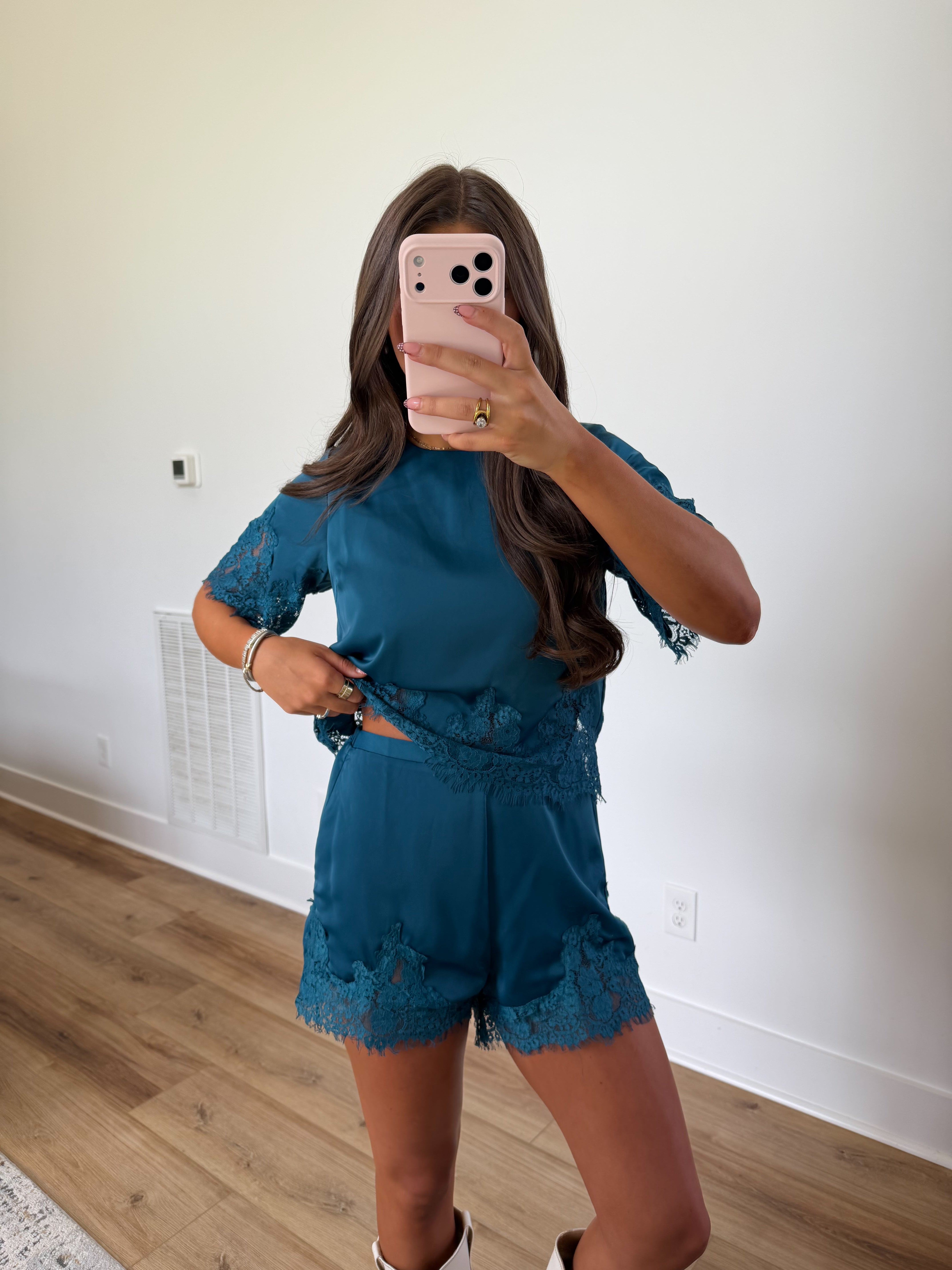 Deep Teal Lace Se