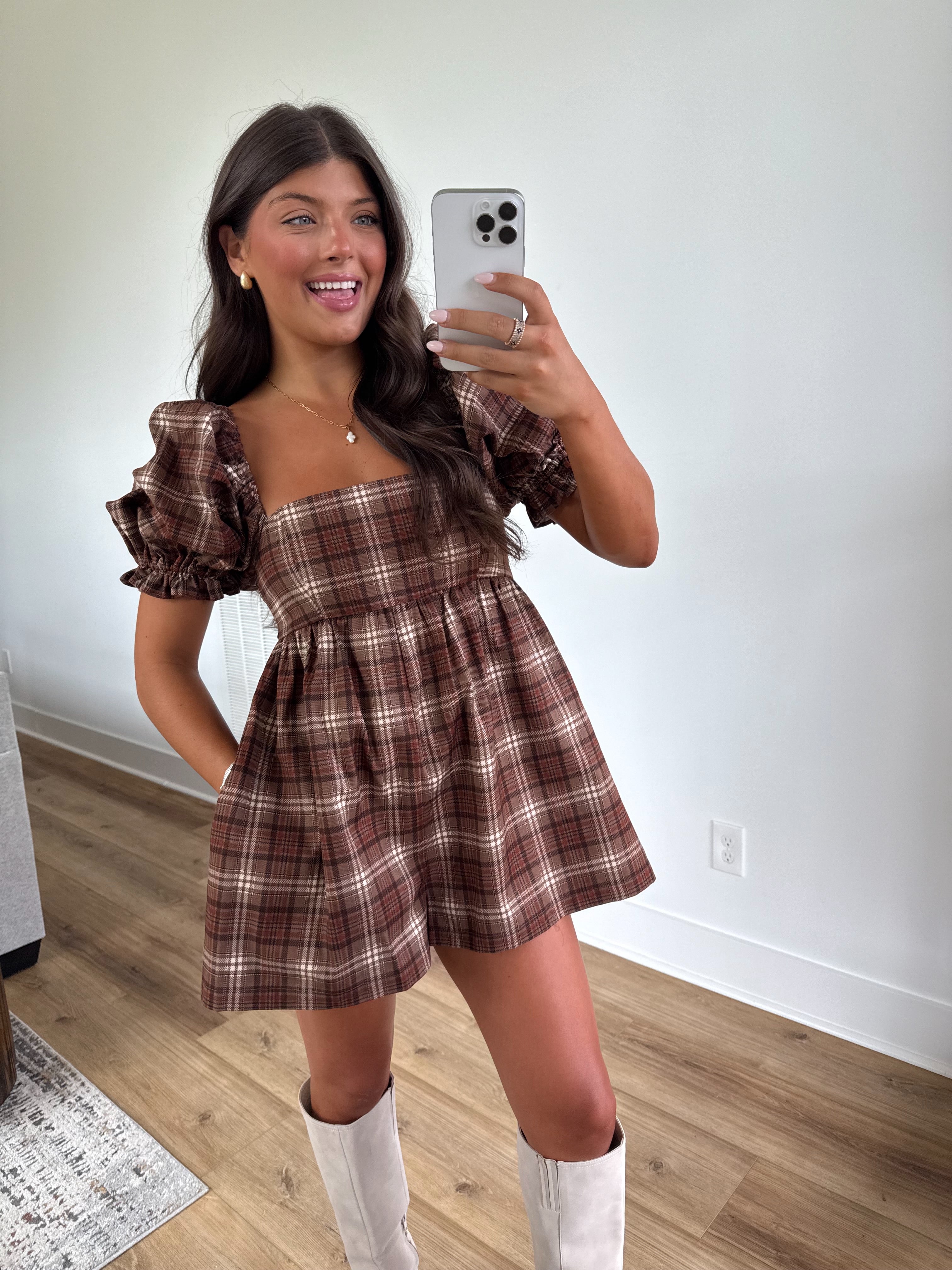 Dillion Plaid Romper(PRE-ORDER (1-2 week)/ Restock)