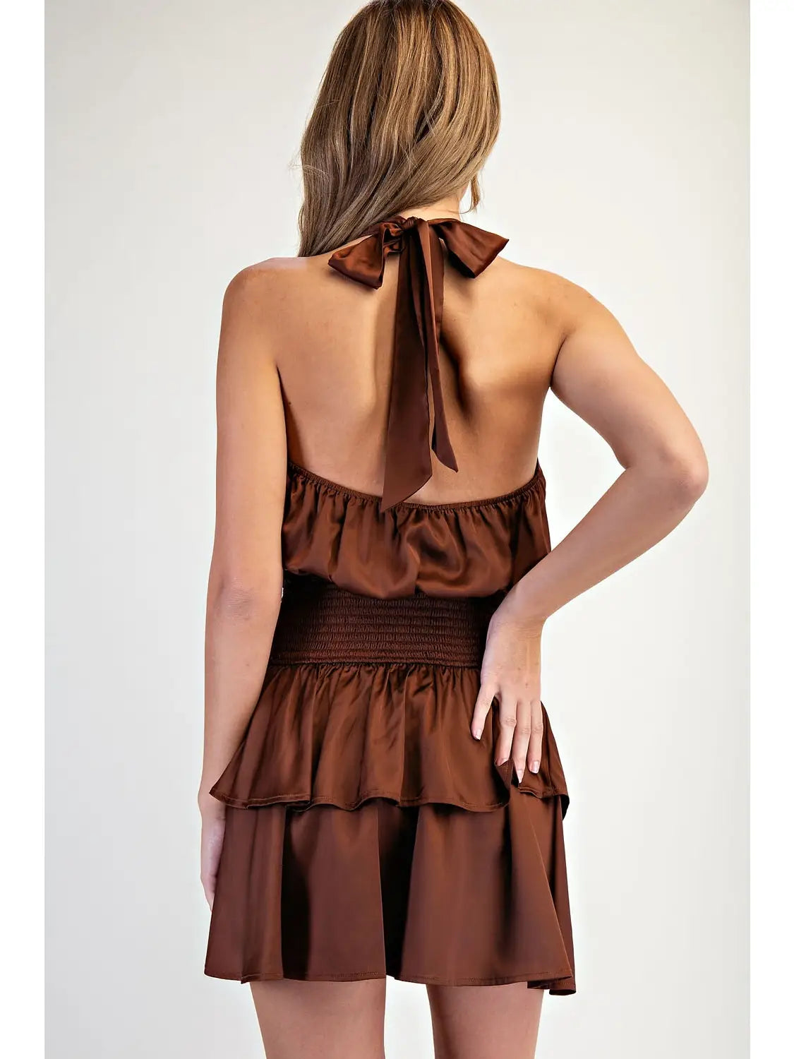 The Cocoa Halter Dress