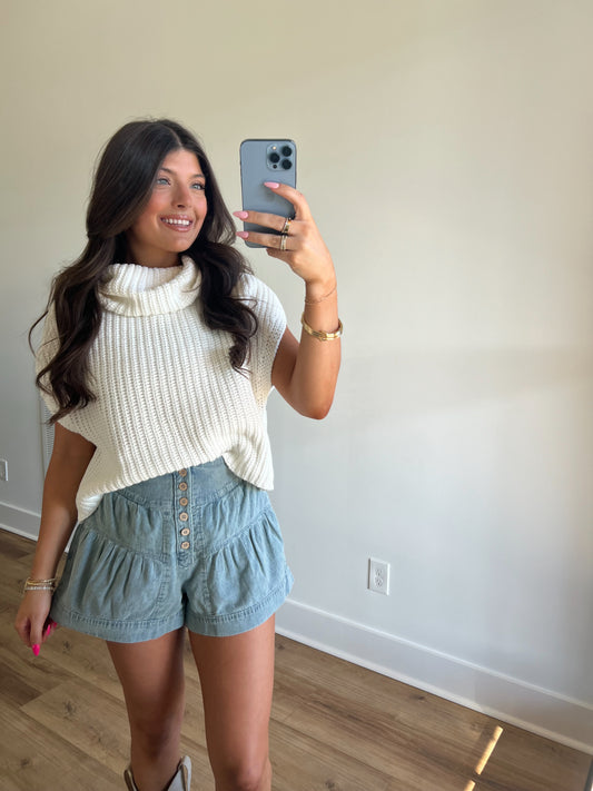 Ivory Cowl Neck Sweater (PRE-ORDER/Restock)