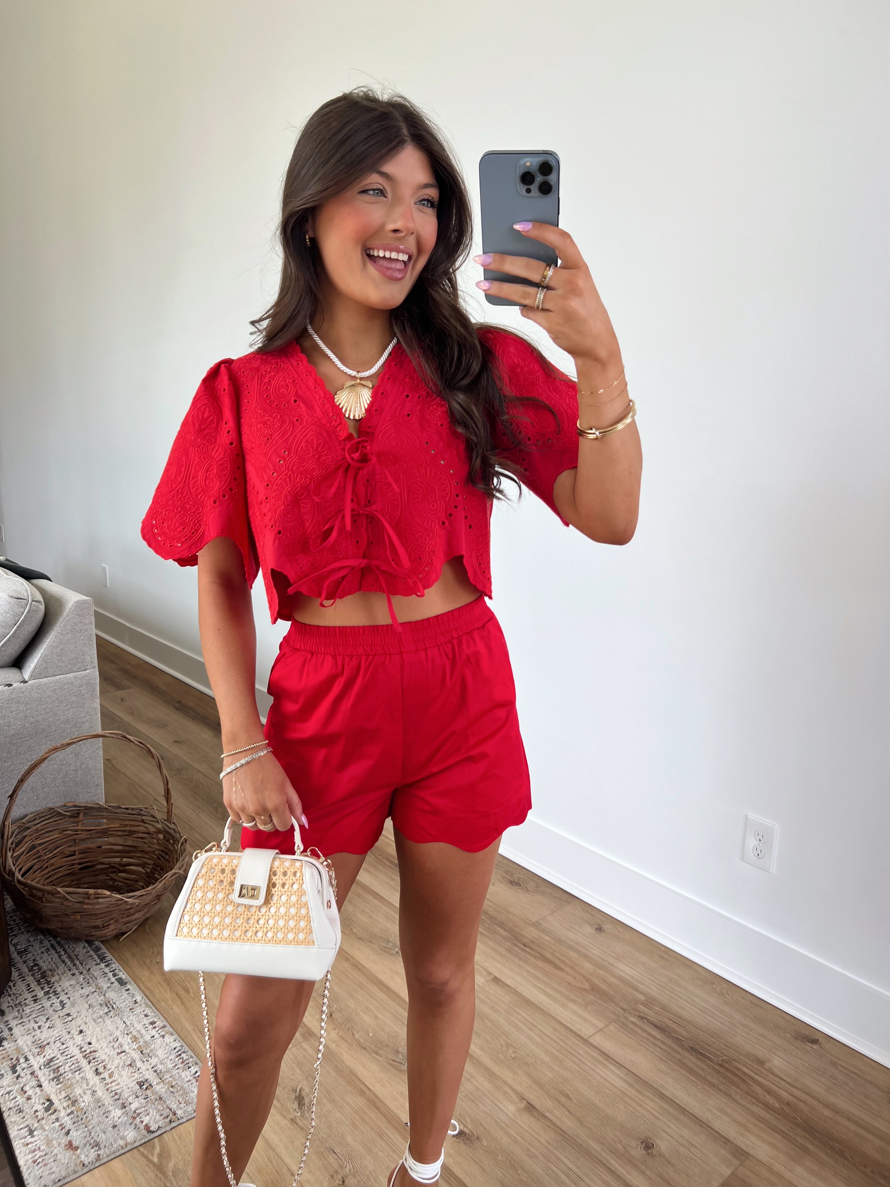 Red Reef Shorts Set