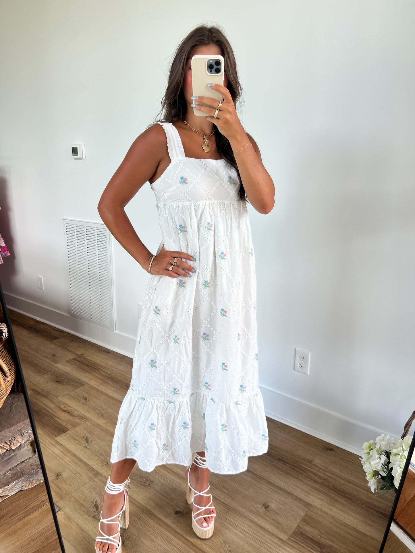 Floral Babydoll Maxi Dress