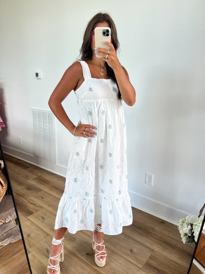 Floral Babydoll Maxi Dress