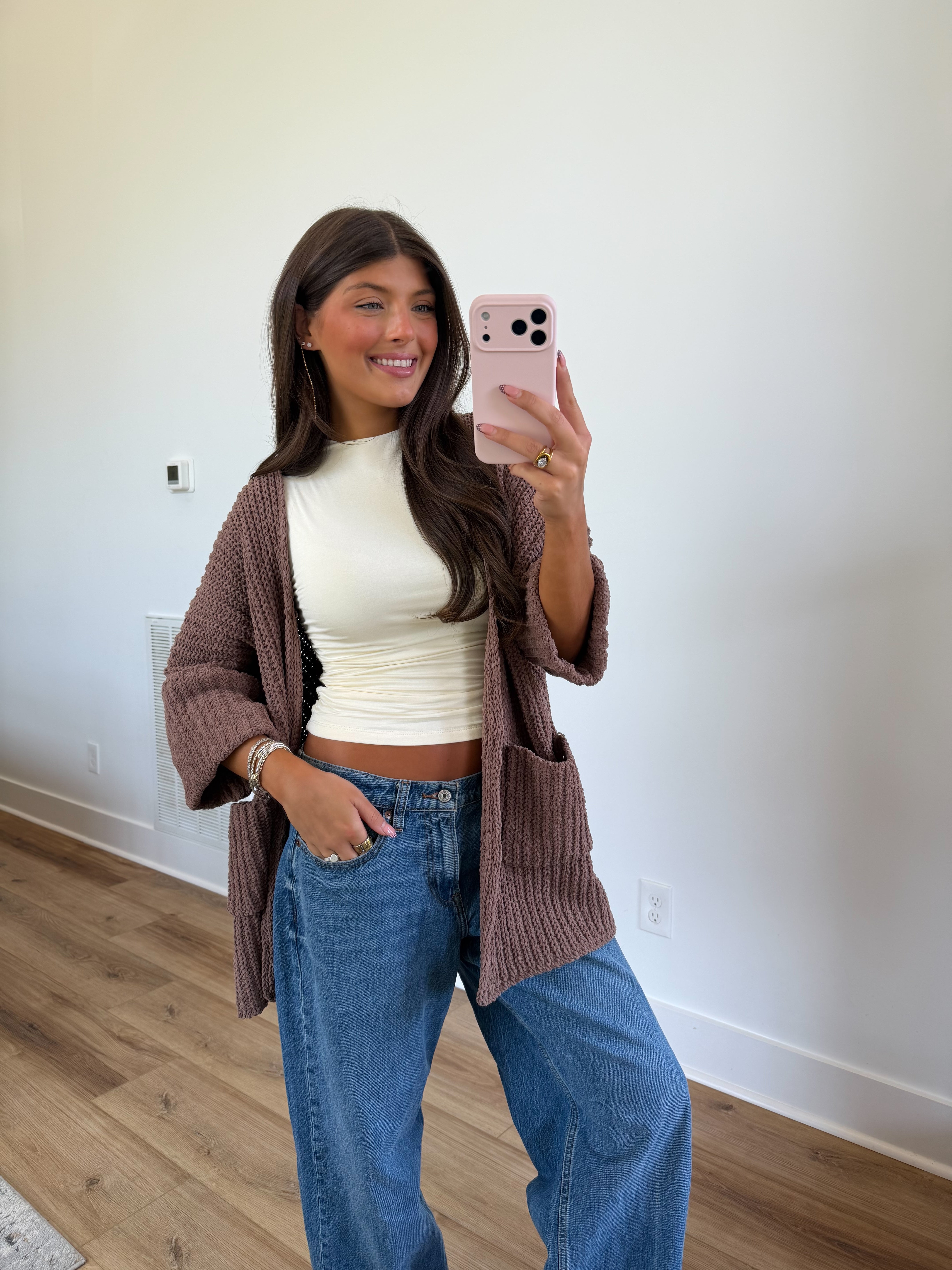 Meet Me in Fall Cardigan (Brown)