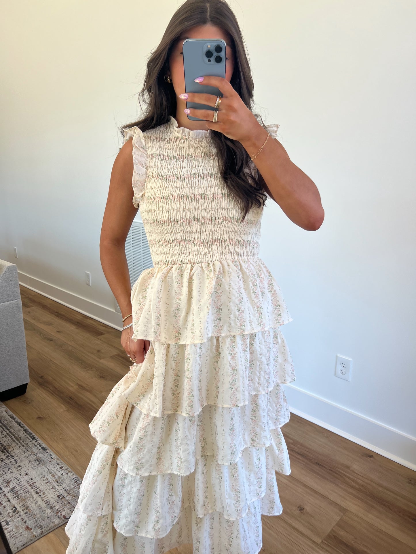 Flutter Frills Midi Dress