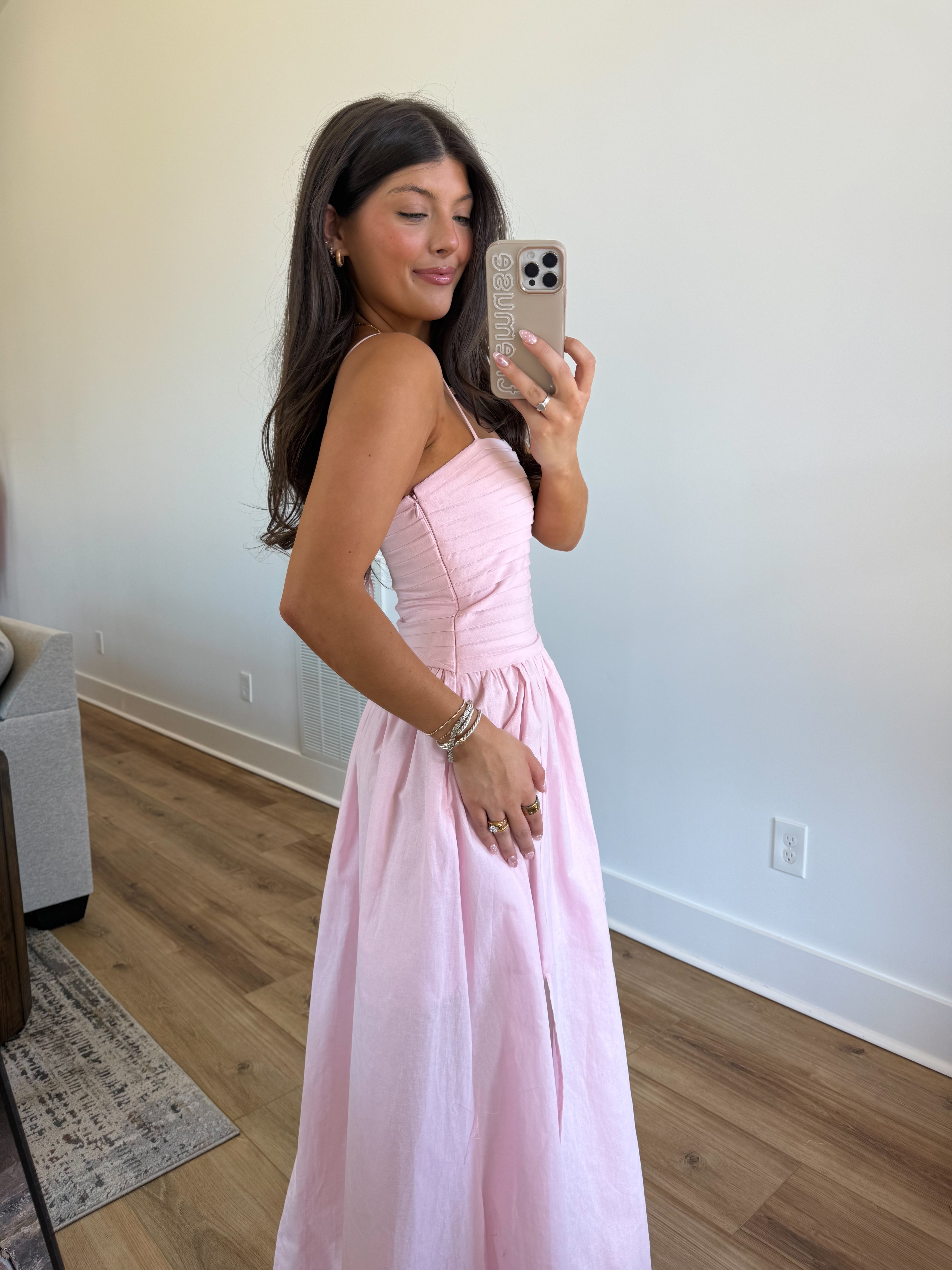 The Strawberry Linen Dress (Restock)