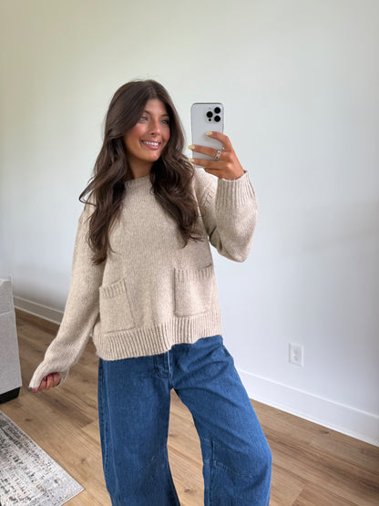 Snuggle Up Sweater (Cream)