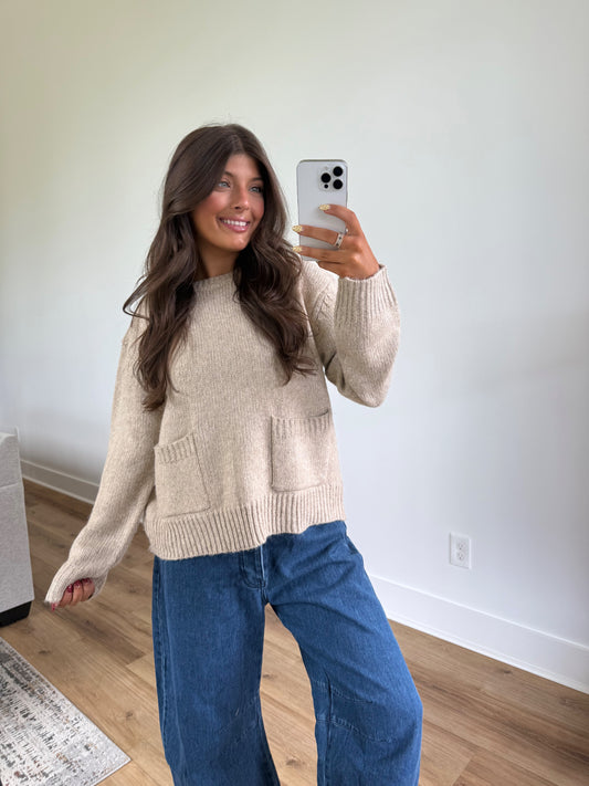 Snuggle Up Sweater (Cream)