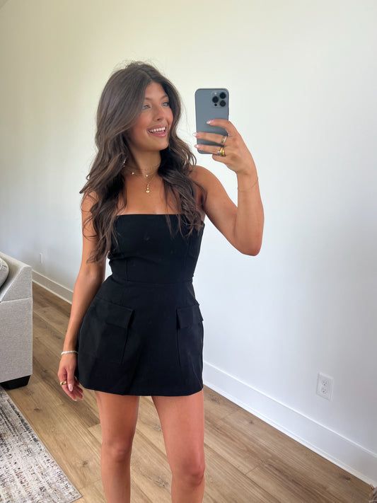 The Muse Romper (Black)