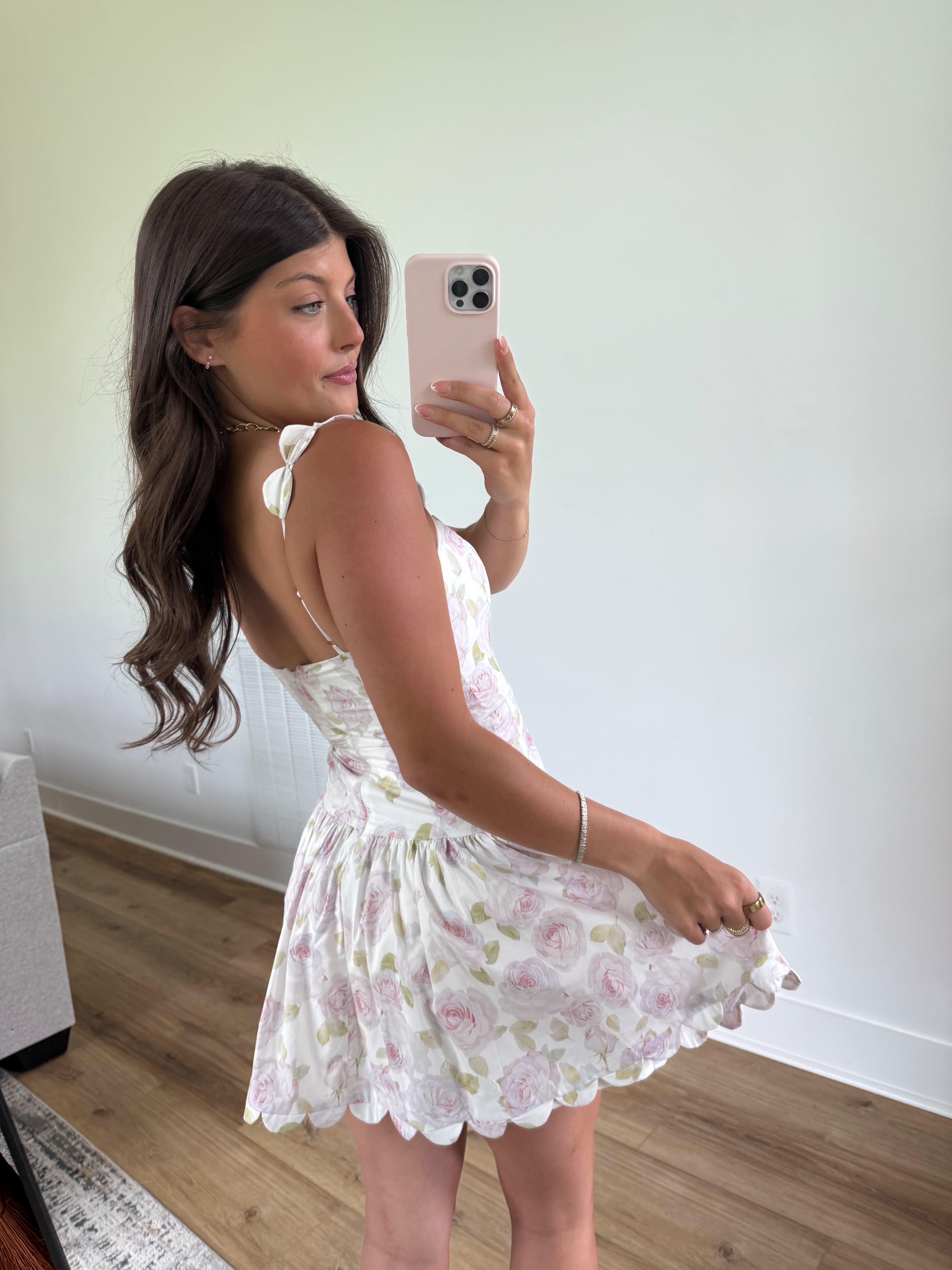 Wren Scallop Mini Dress
