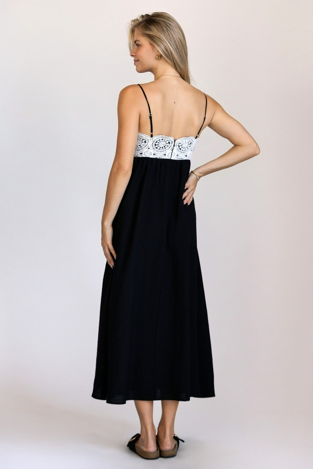 Midnight Crochet Dress