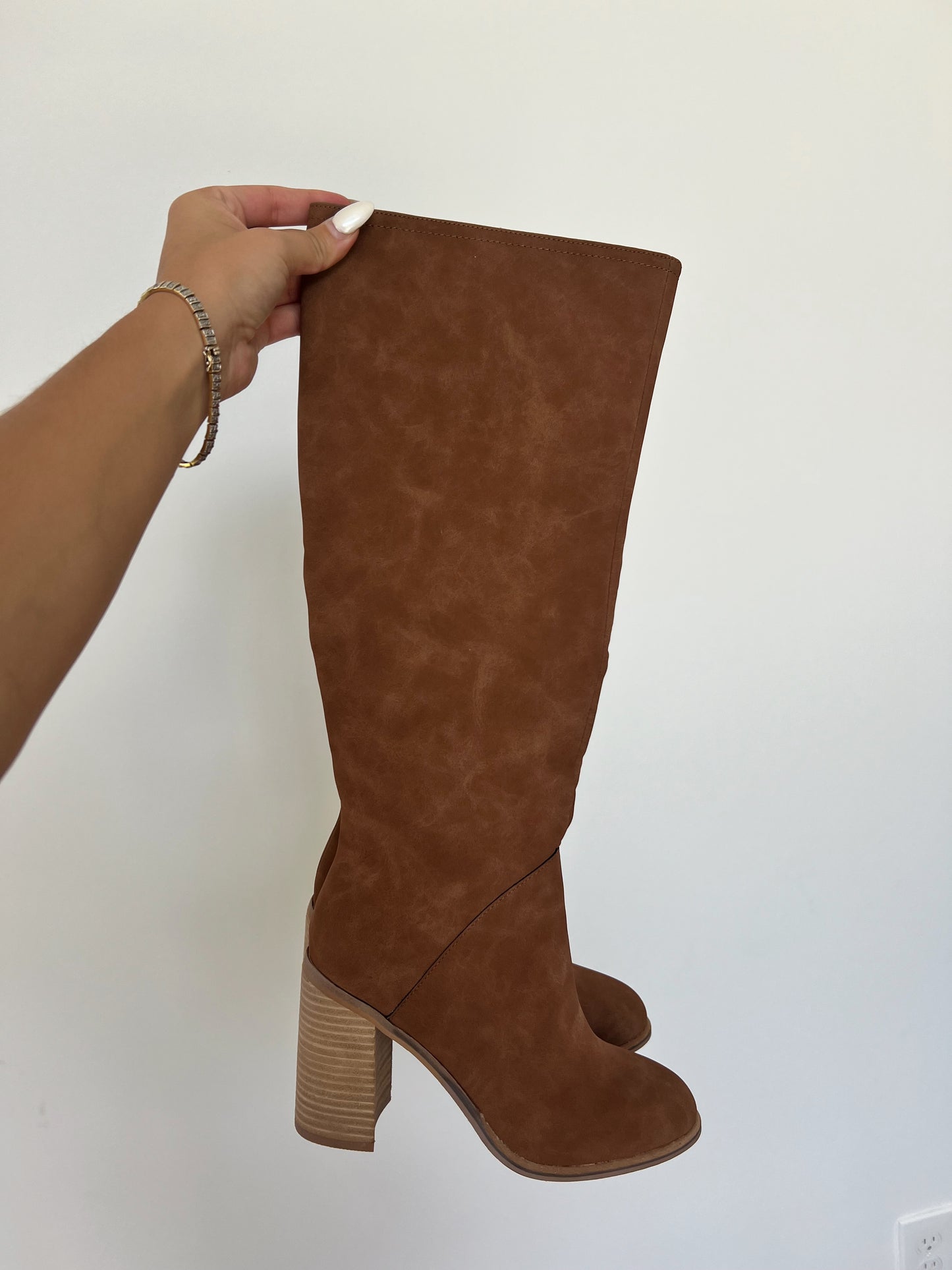 Brown Knee High Boots (Restock)