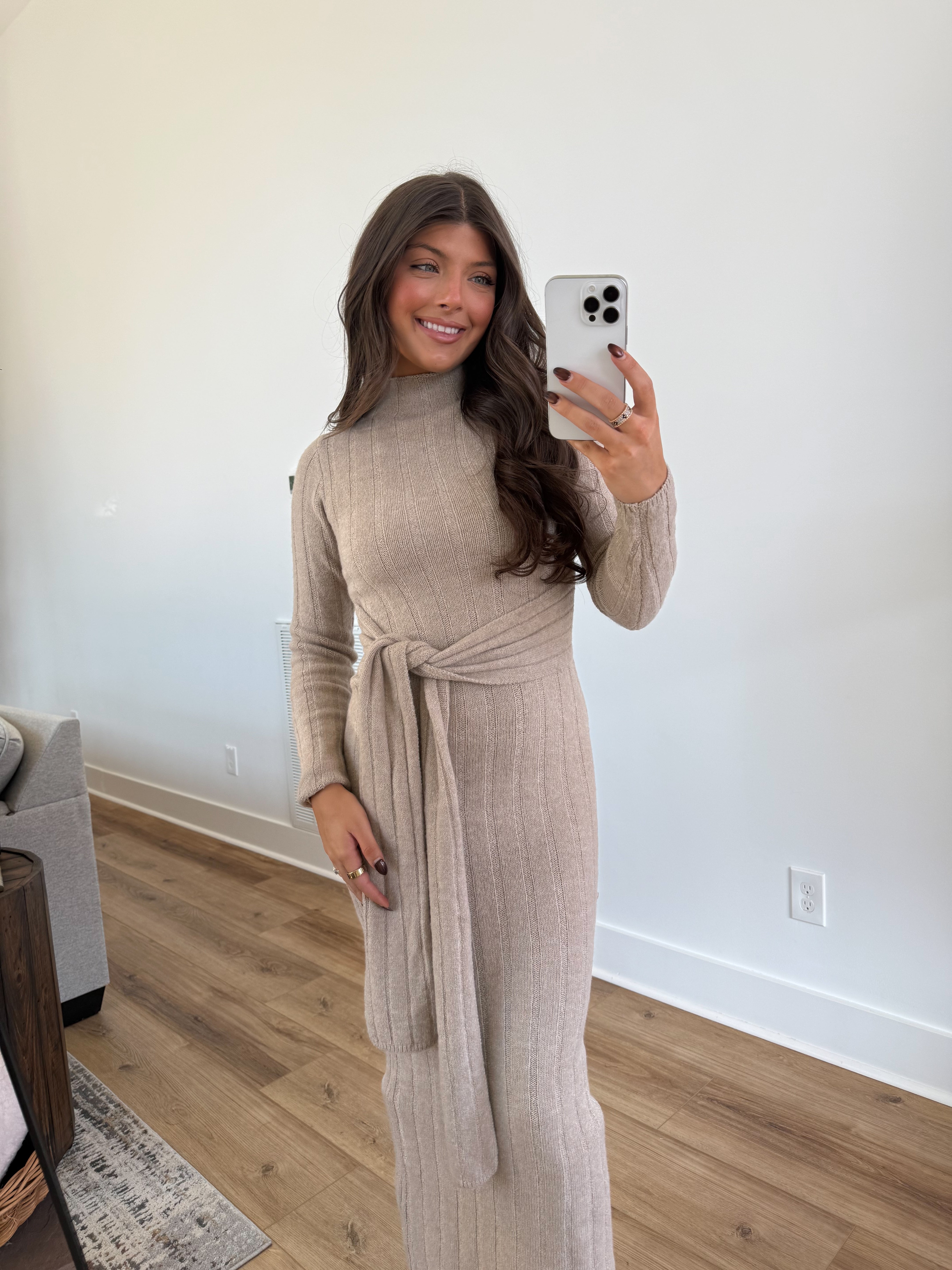 The Muse Tie Sweater Dress