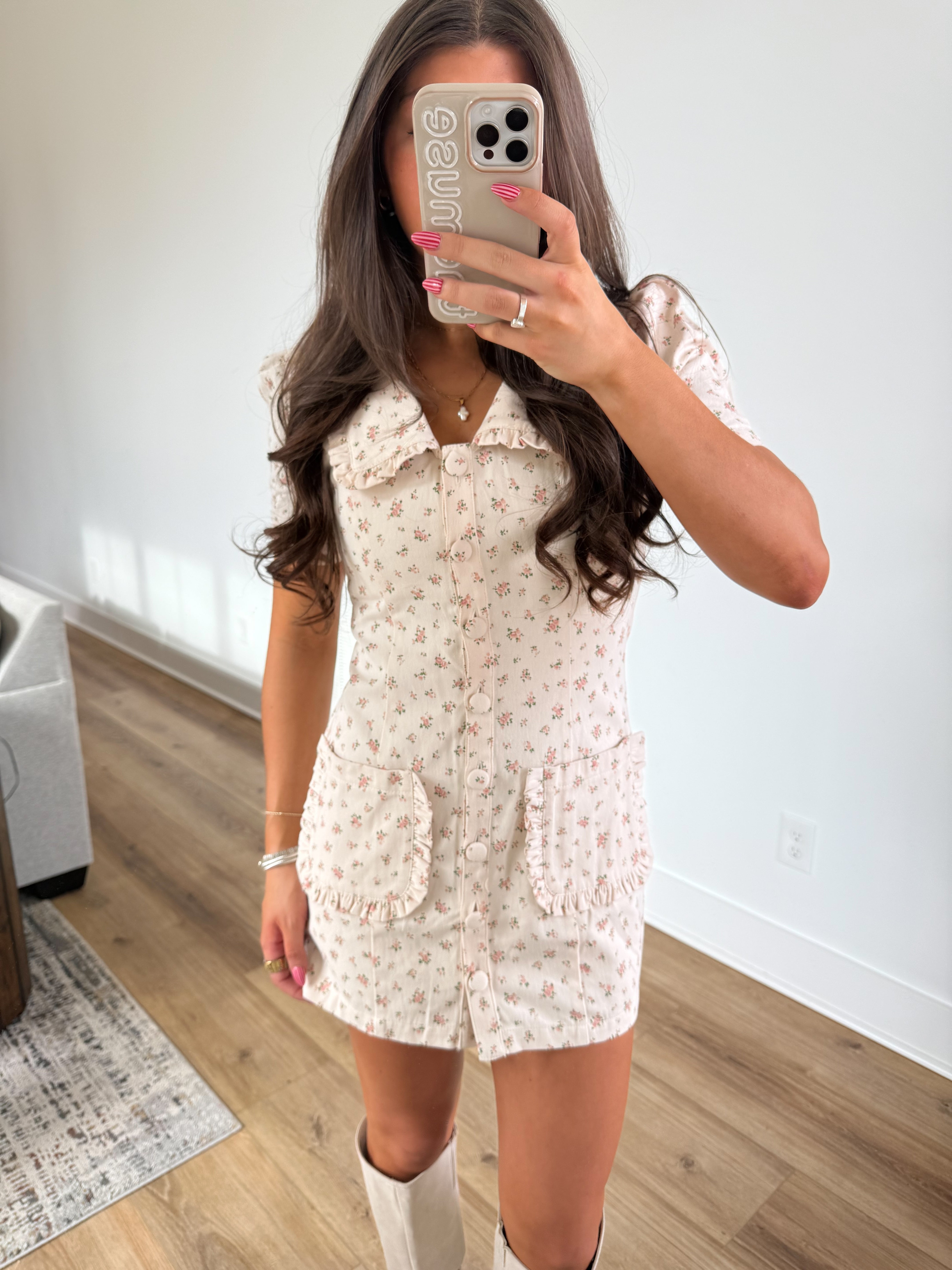 Summer Rose Mini Dress