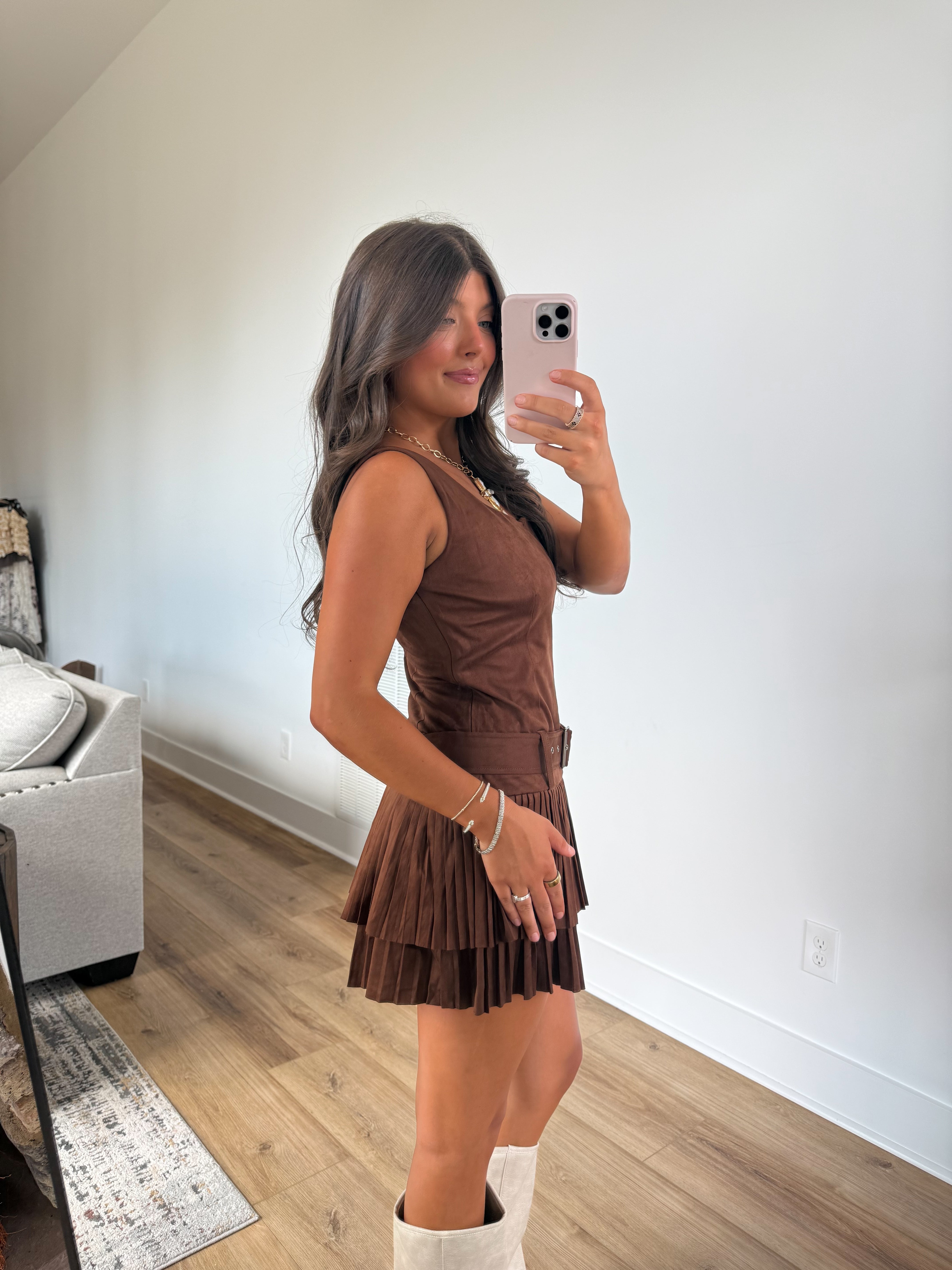 The Dakota Pleat Mini Dress