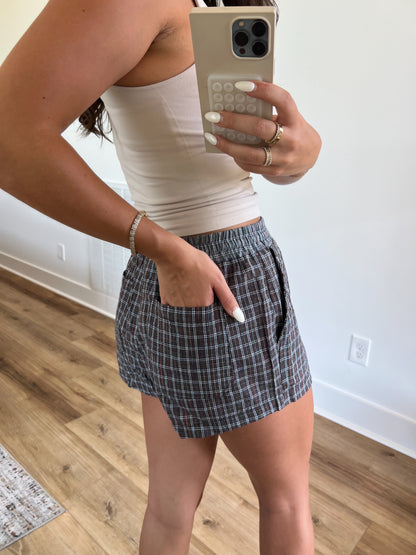 Plaid Boxer Shorts