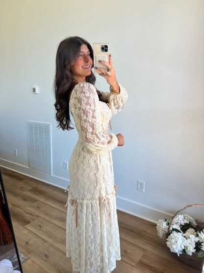 Lacey Corset Maxi Dress (Restock)