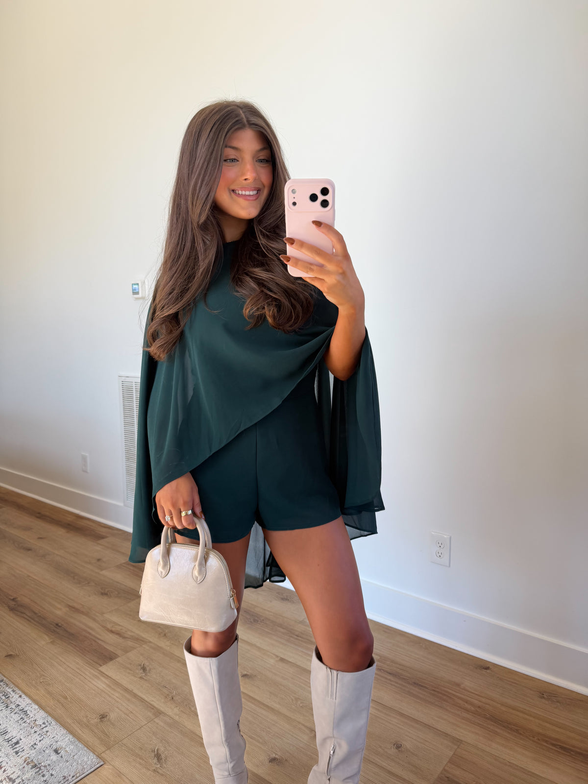 Emerald Cape Romper (PRE-ORDER (1-2 weeks)/ Restock)