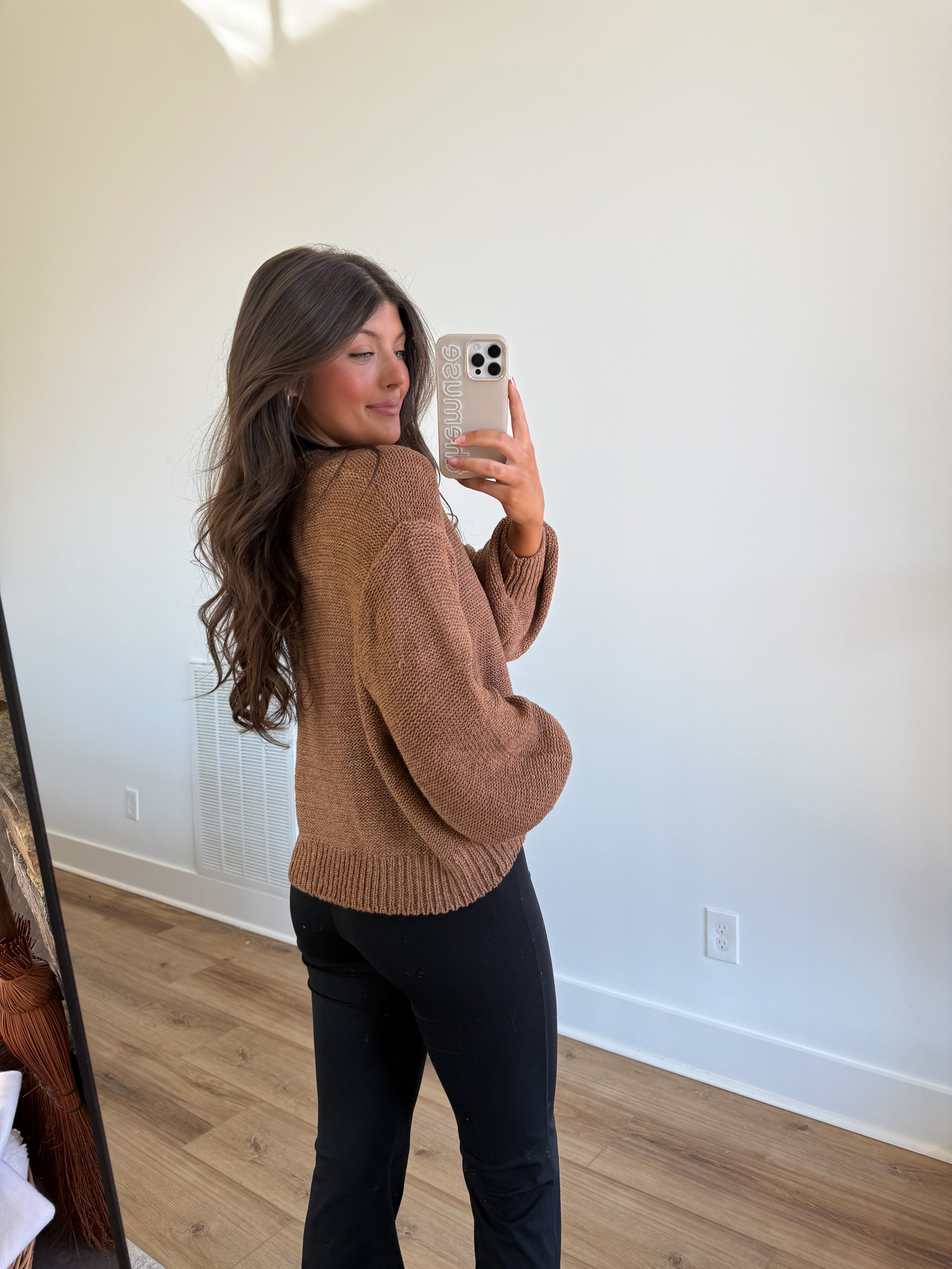 Essential Knit Sweater (Camel)
