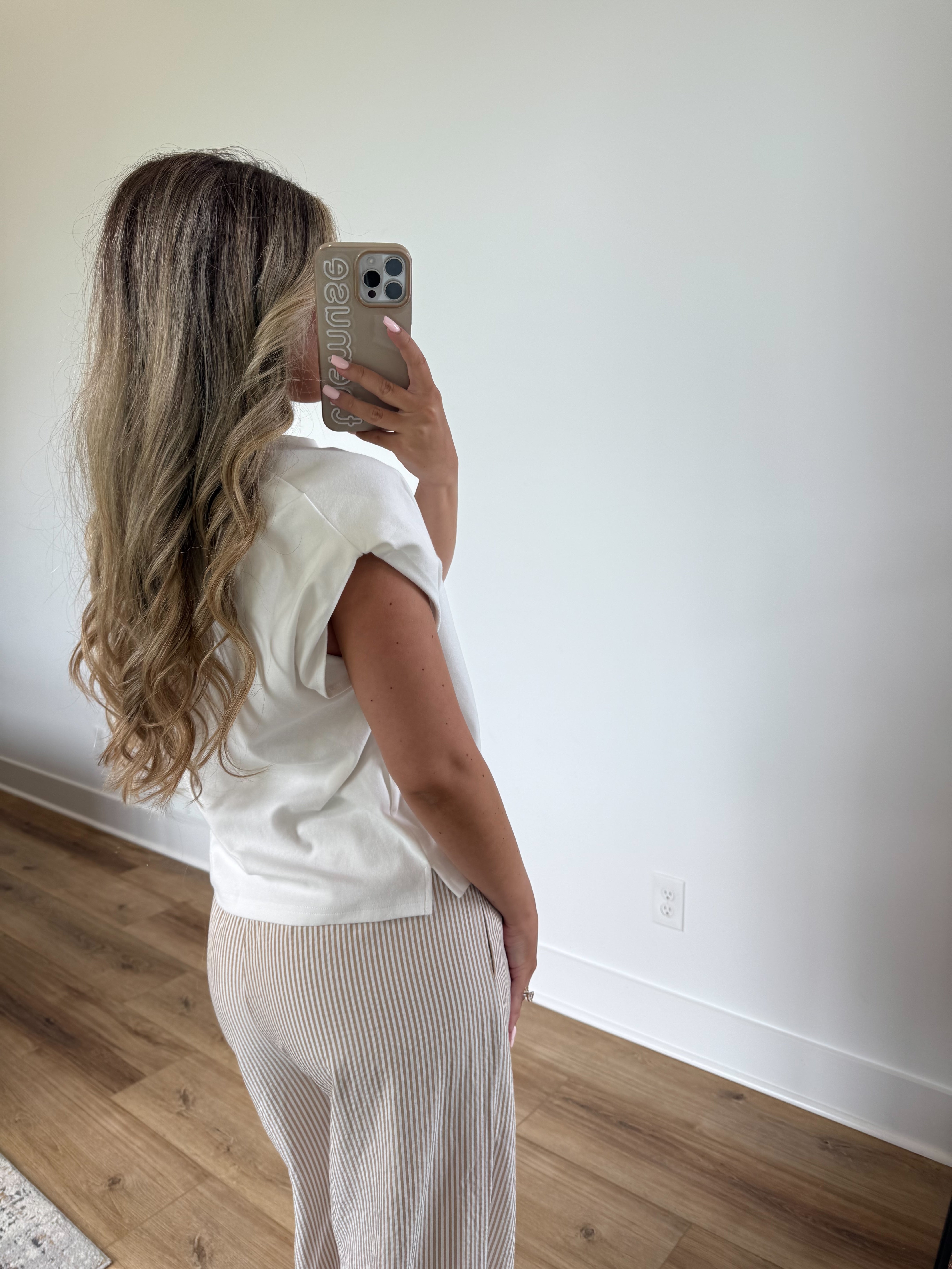Boxy Lounge Tee (White)