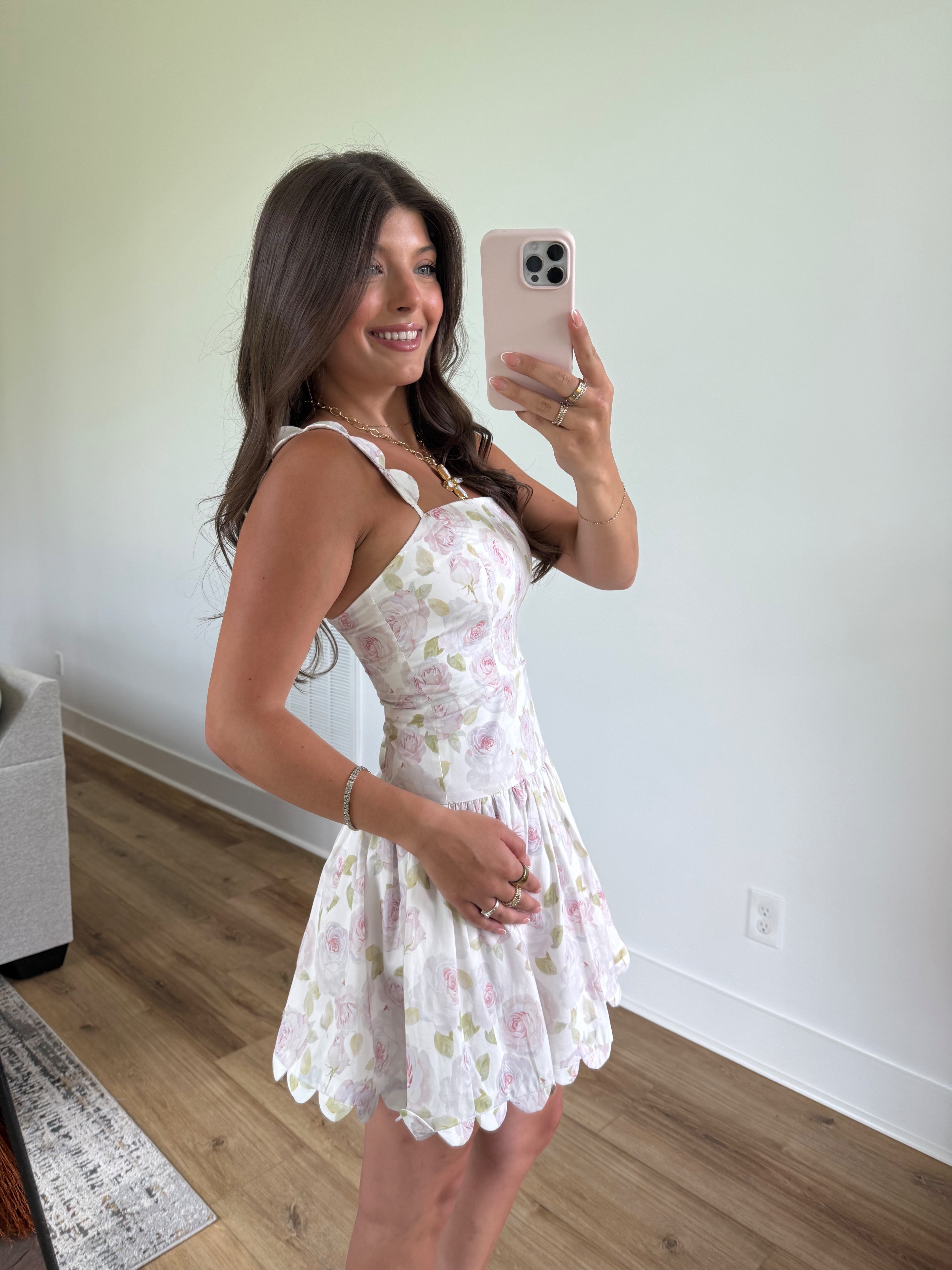Wren Scallop Mini Dress