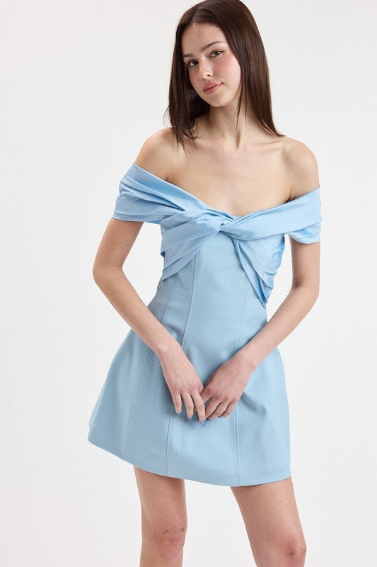 The Twisted Vows Dress (Blue)