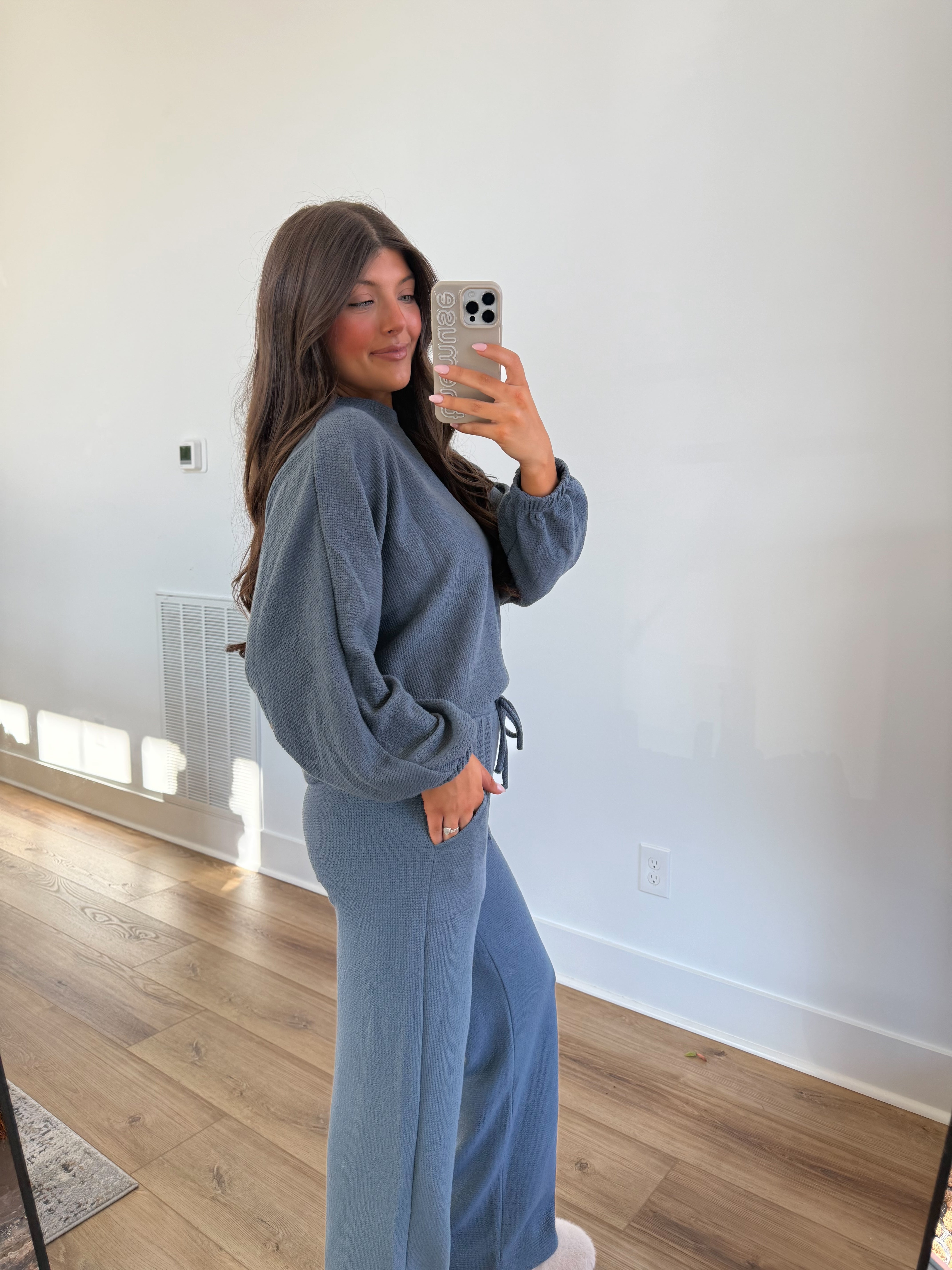 Essential Lounge Top (Blue)