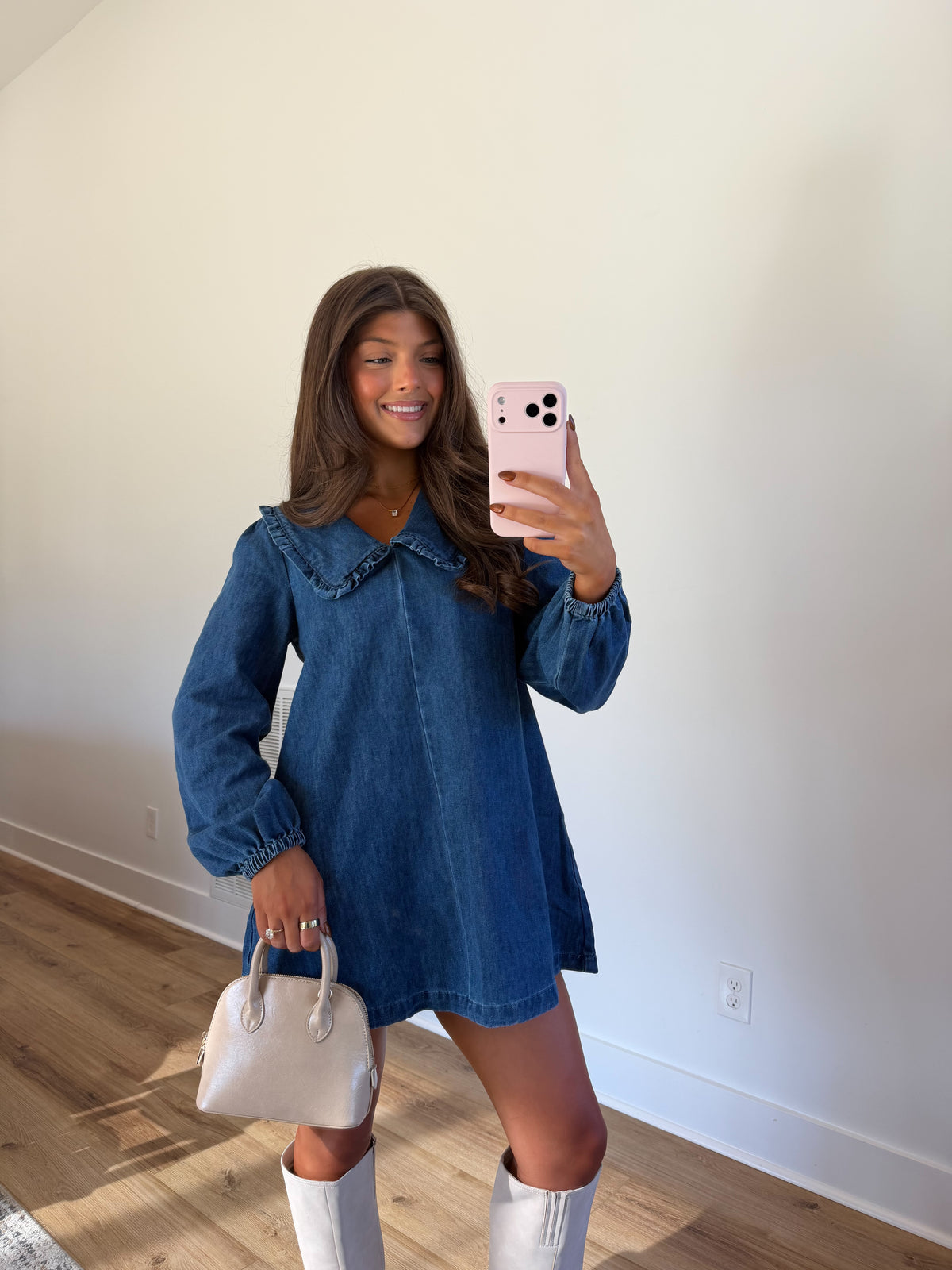 Luca Denim Mini Dress (PRE-ORDER (1-2 weeks)/ Restock)