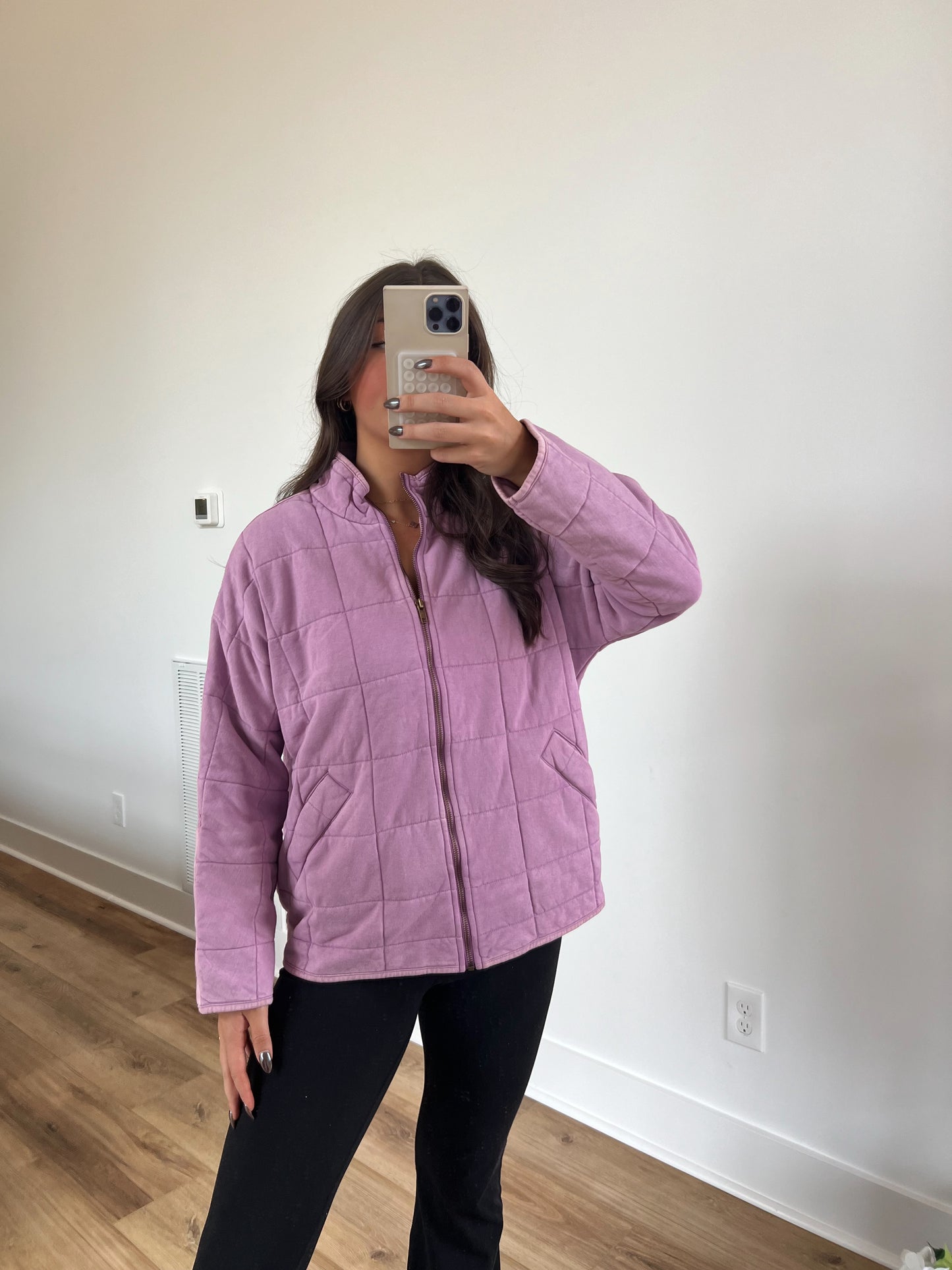 Lavender Quilted Jacket