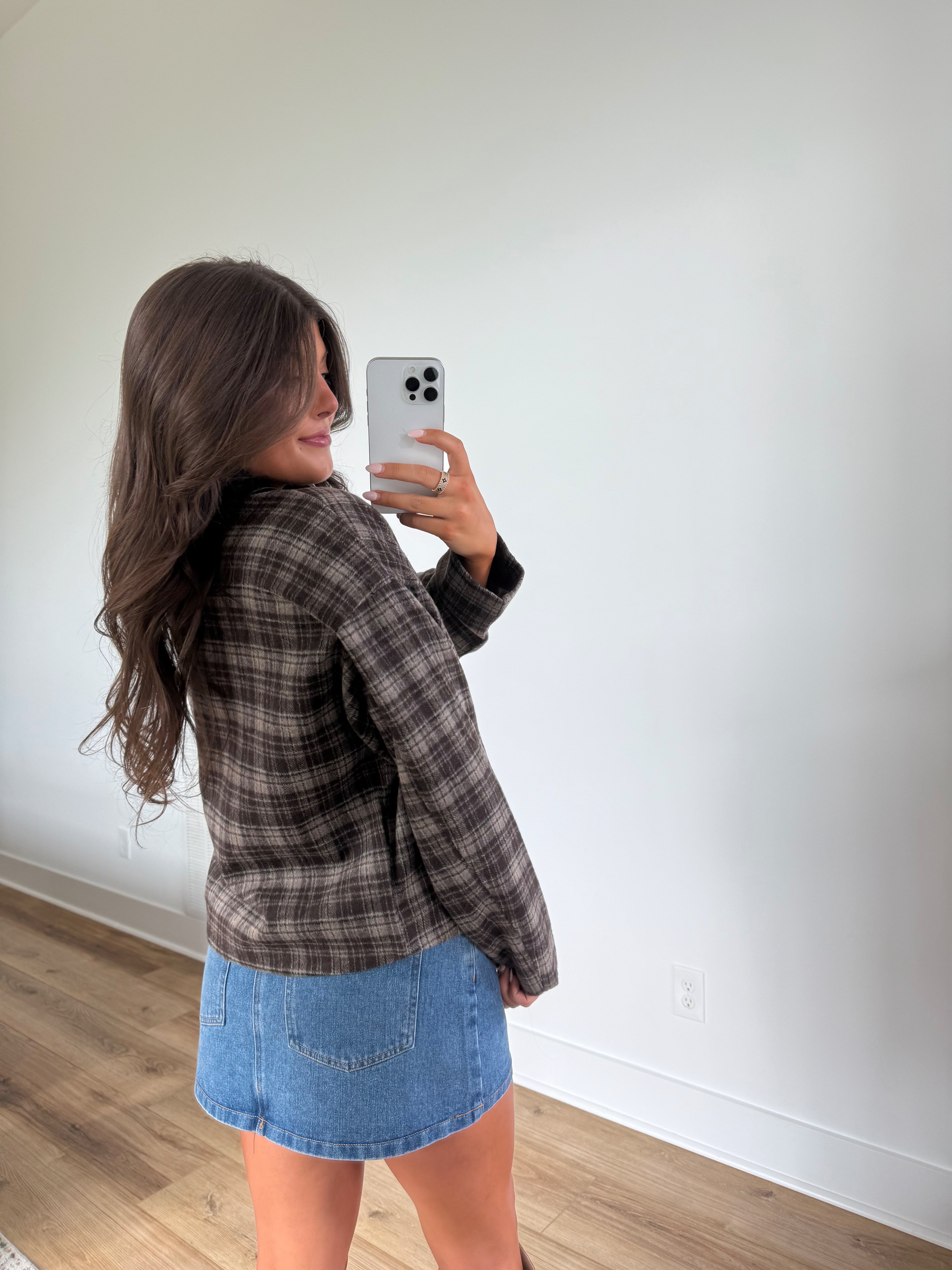 Plaid Flannel Zip-Up