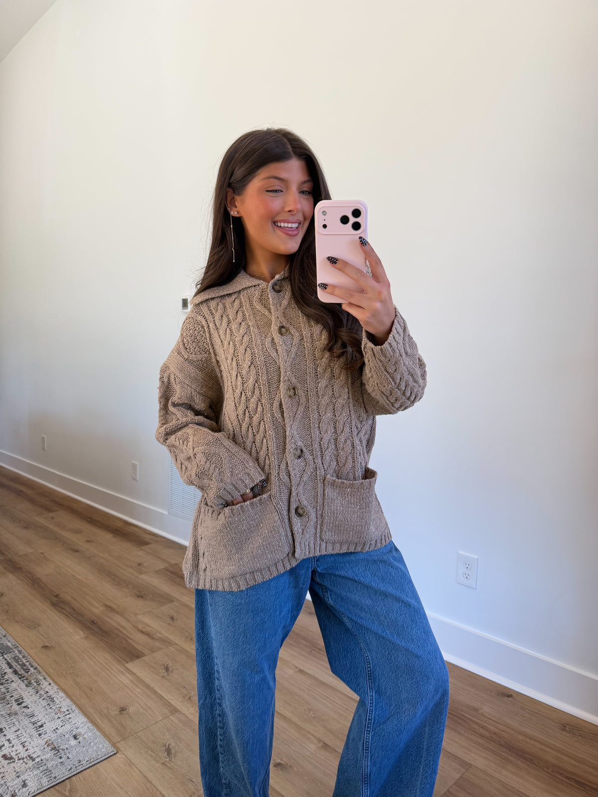 Brown Sugar Cable Cardigan