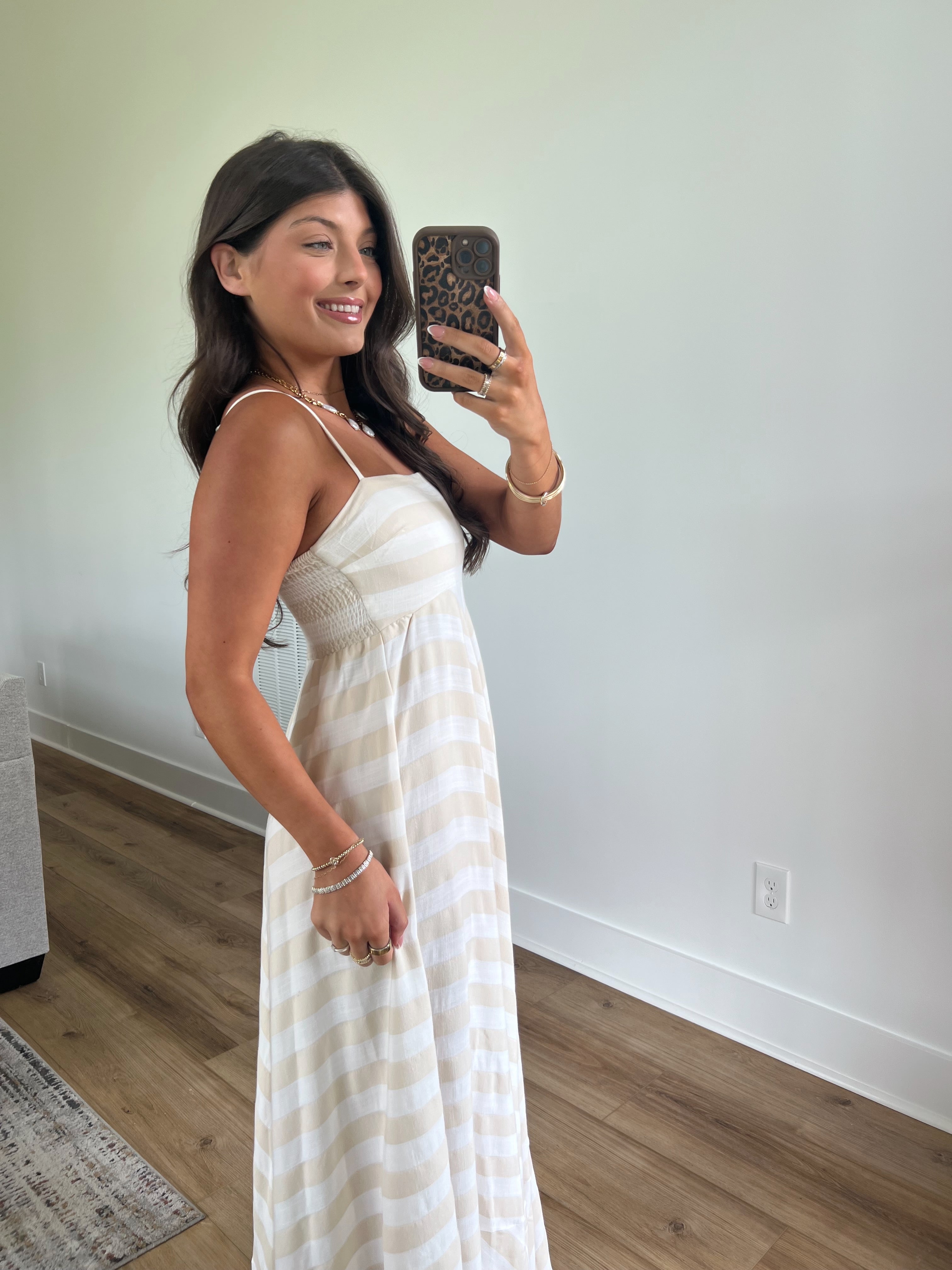 Sandy Stripes Maxi Dress