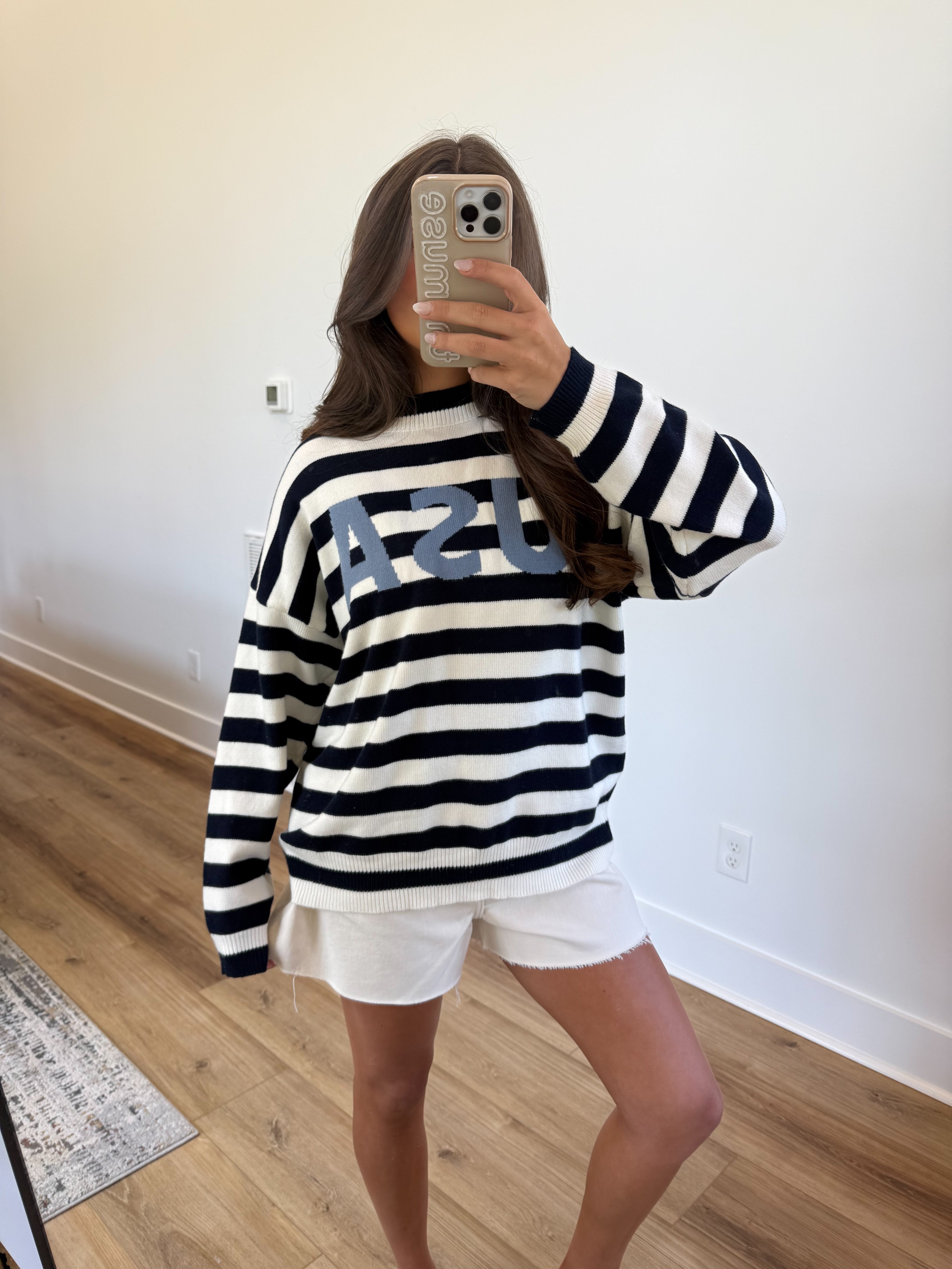 Baby Blue USA Sweater