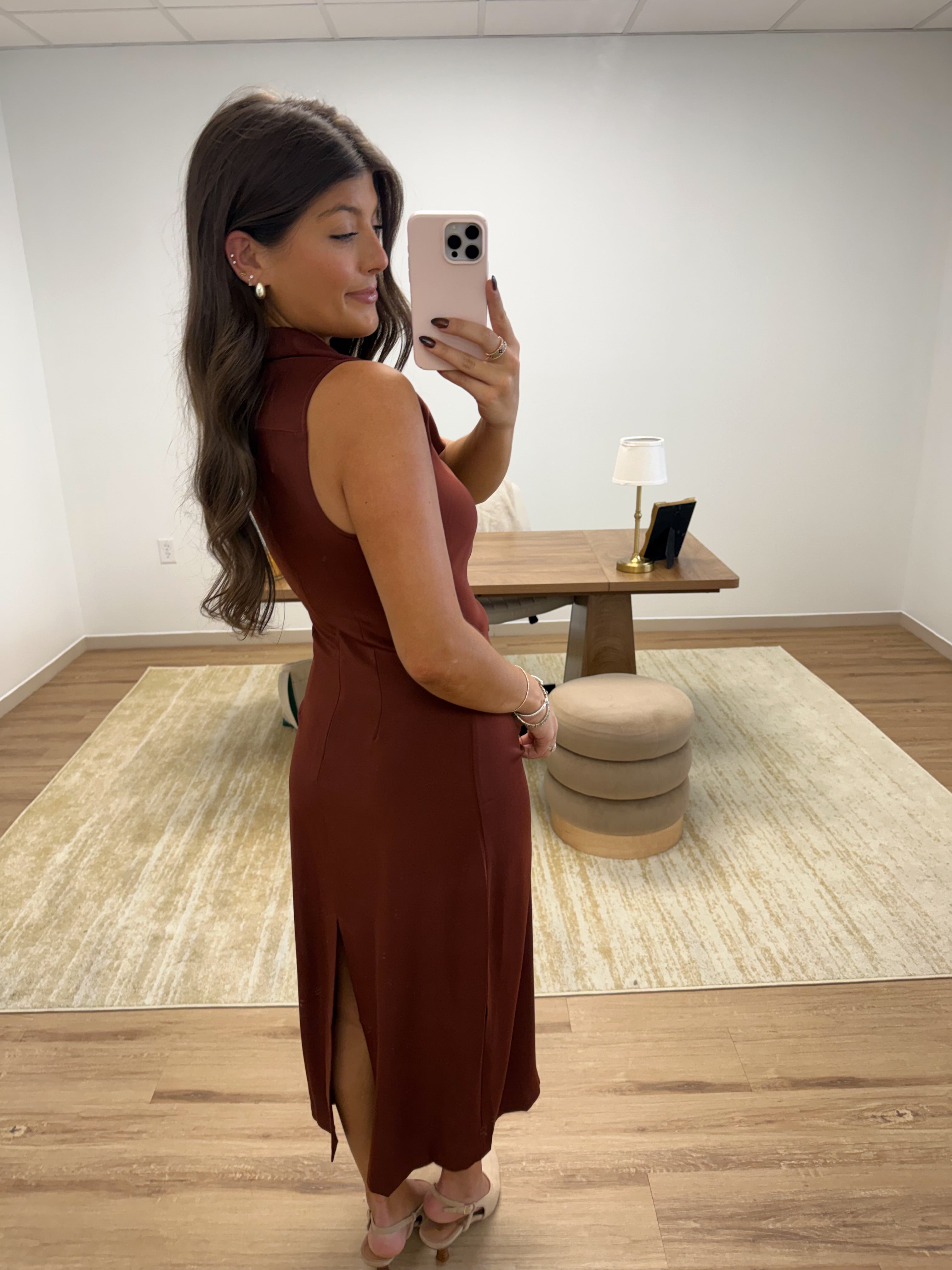 The Amara Dress (Pumpkin Spice)
