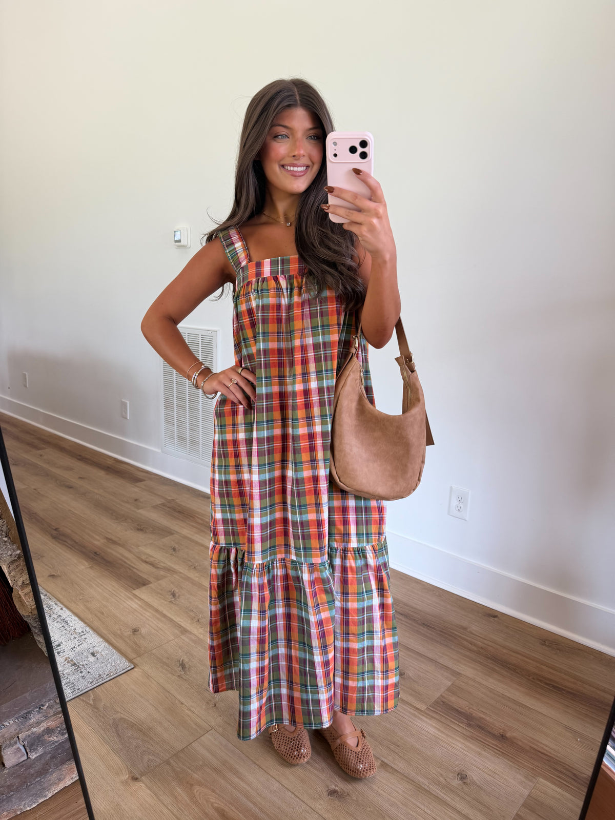 Fun Fall Plaid Maxi