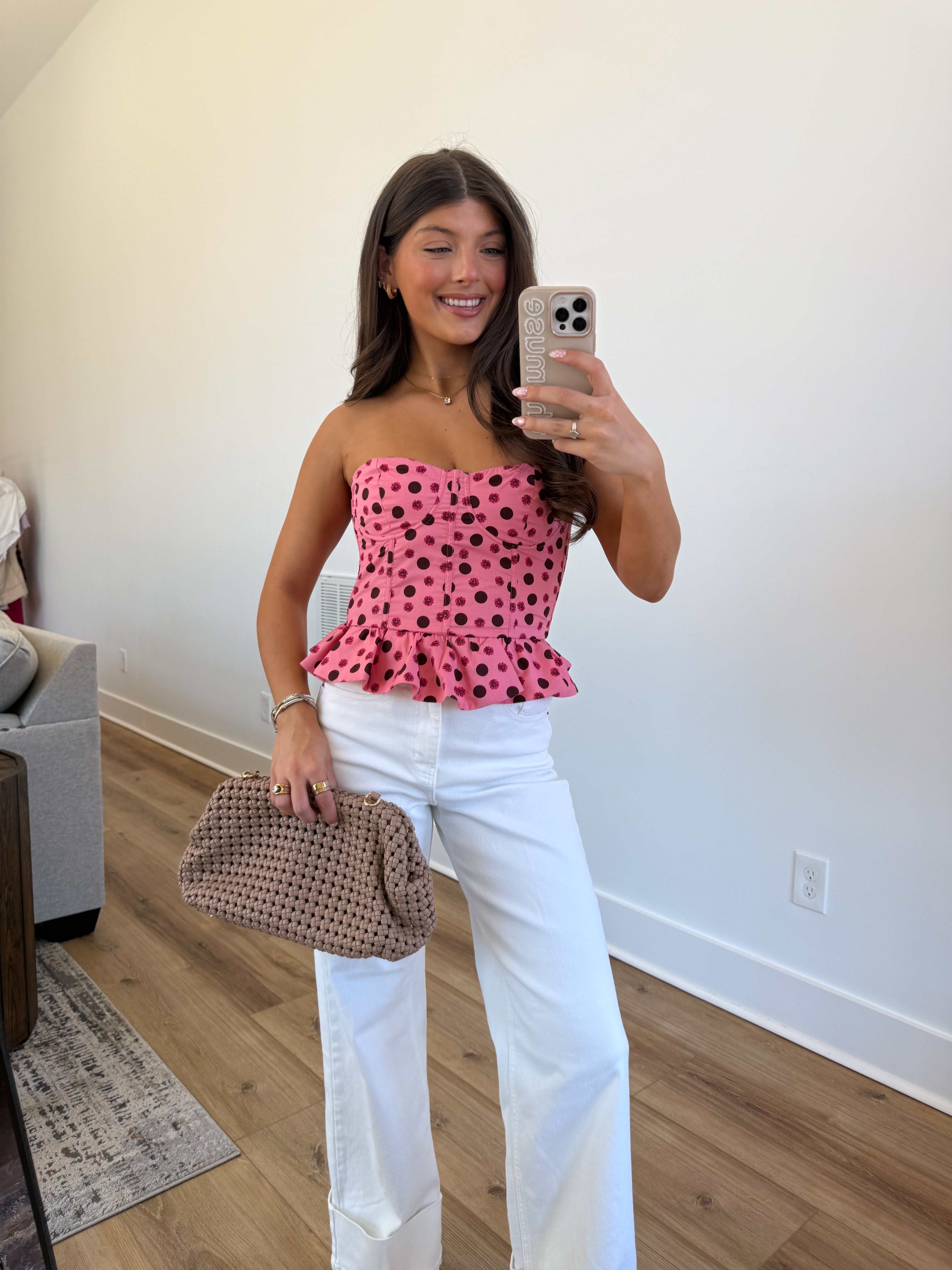 The Cocoa Bloom Corset Top