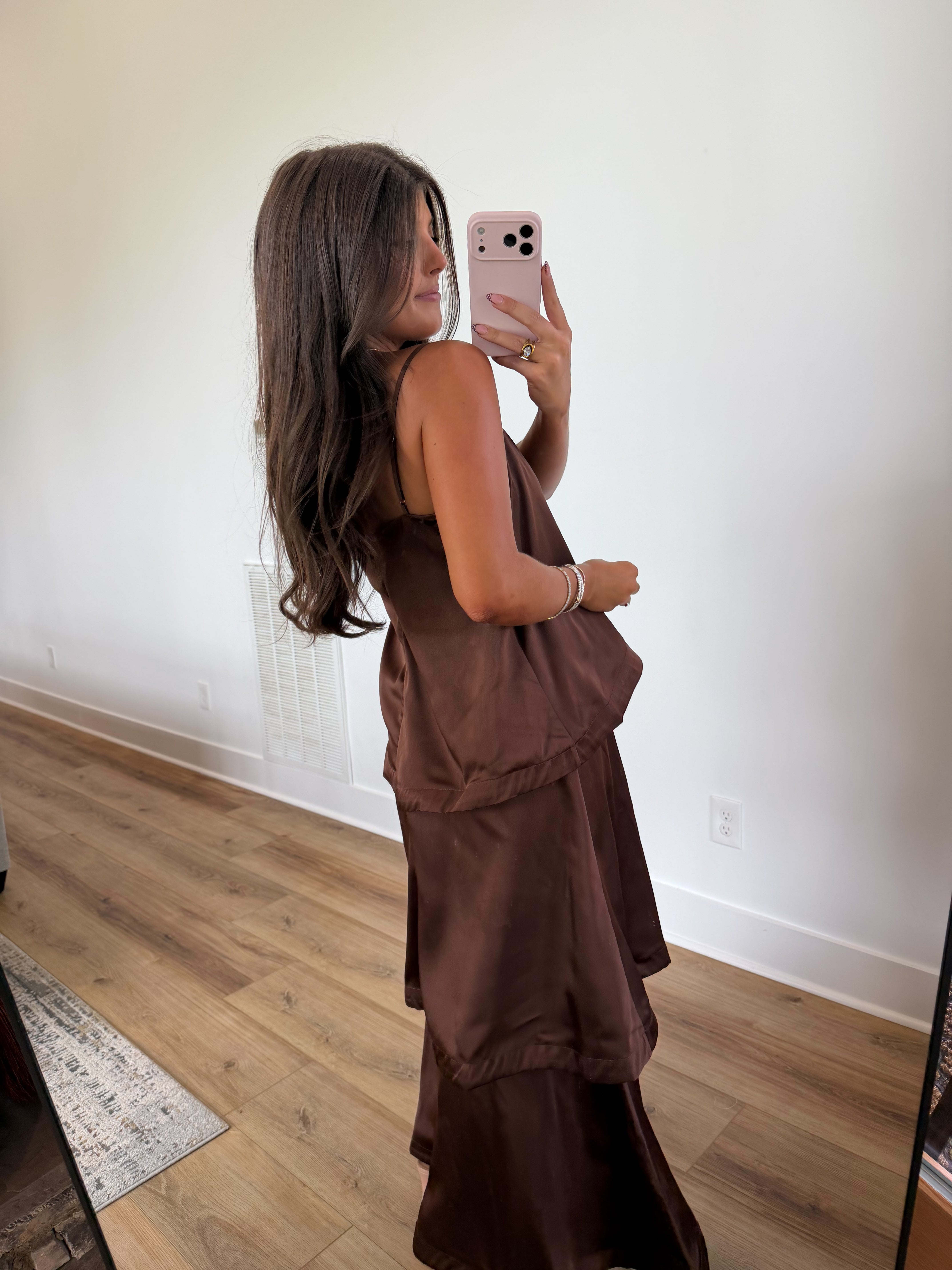 The Satin Haven Maxi (Brown)