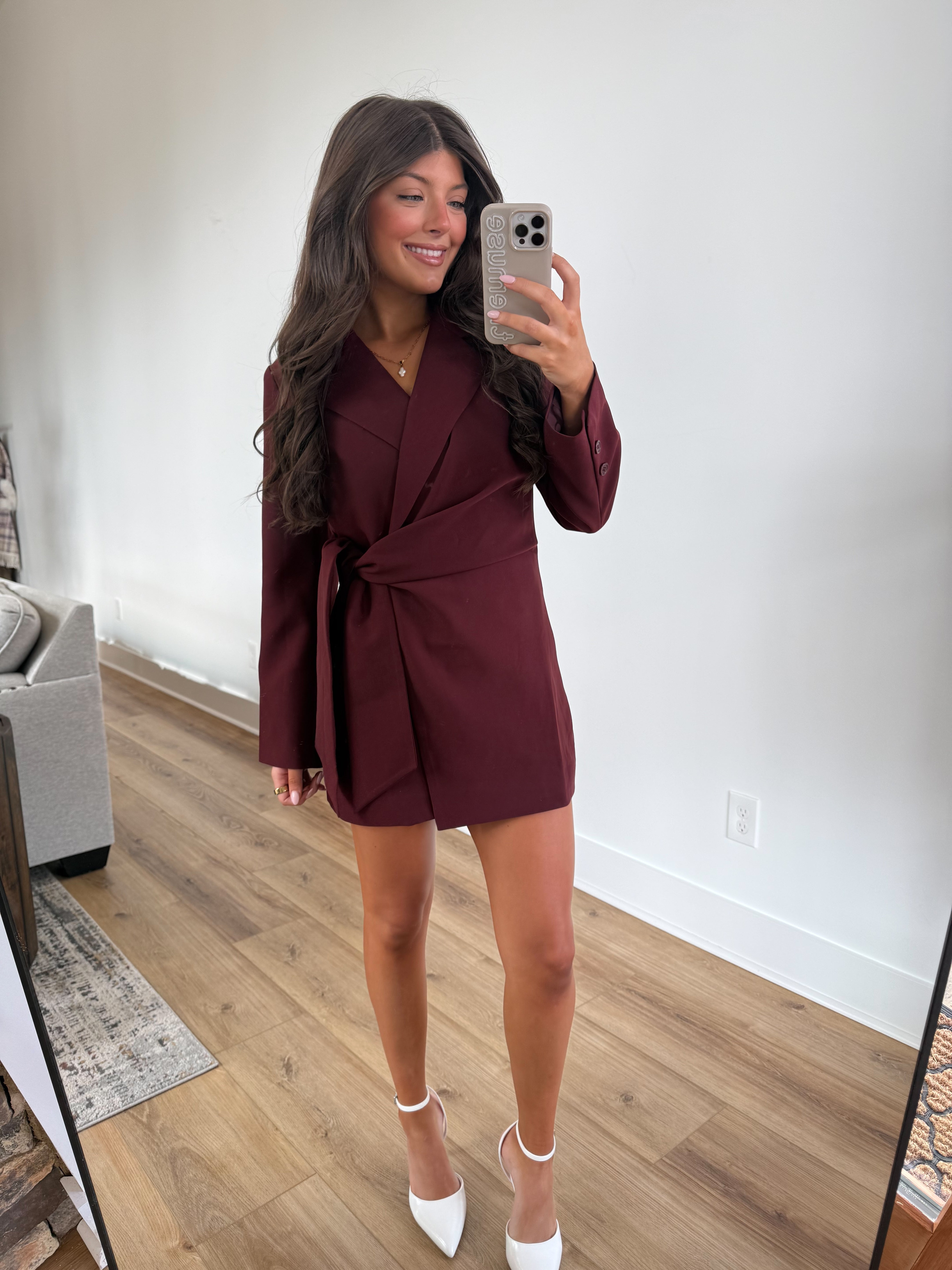 The Merlot Martini Blazer Dress (PRE-ORDER (1-2 weeks)/ Restock)