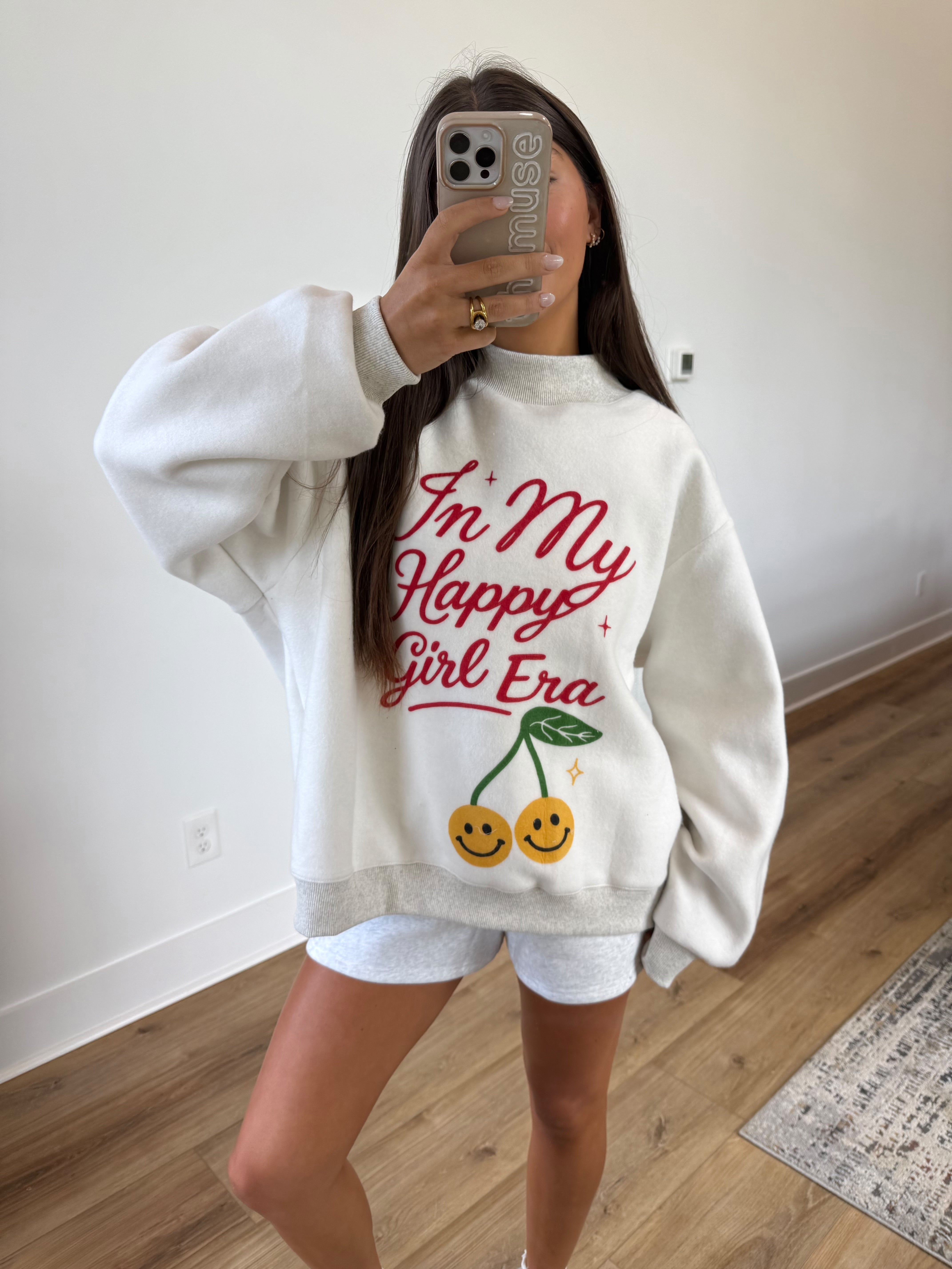 Happy Girl Reversible Mockneck