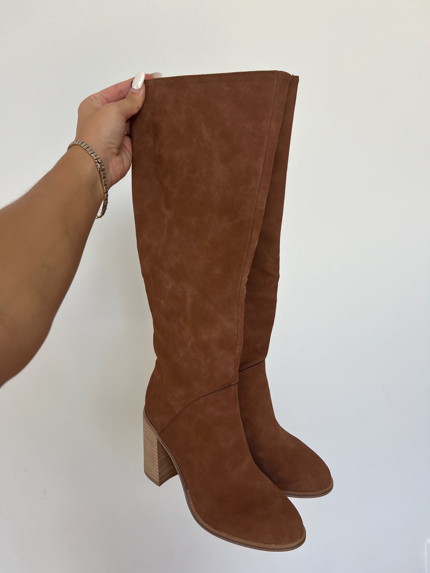 Brown Knee High Boots (Restock)